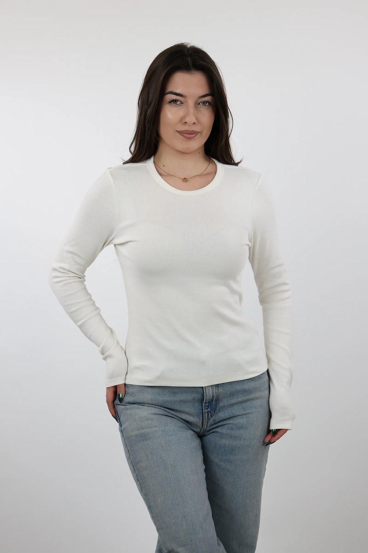 Bluze basic slim fit