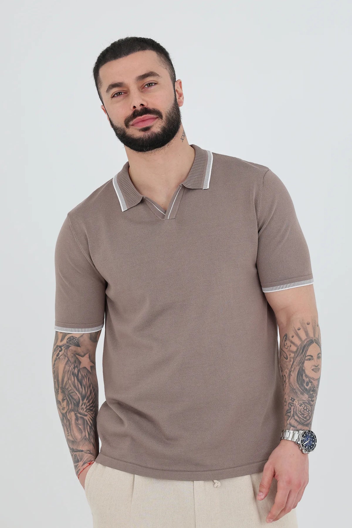 Maice tipped collar