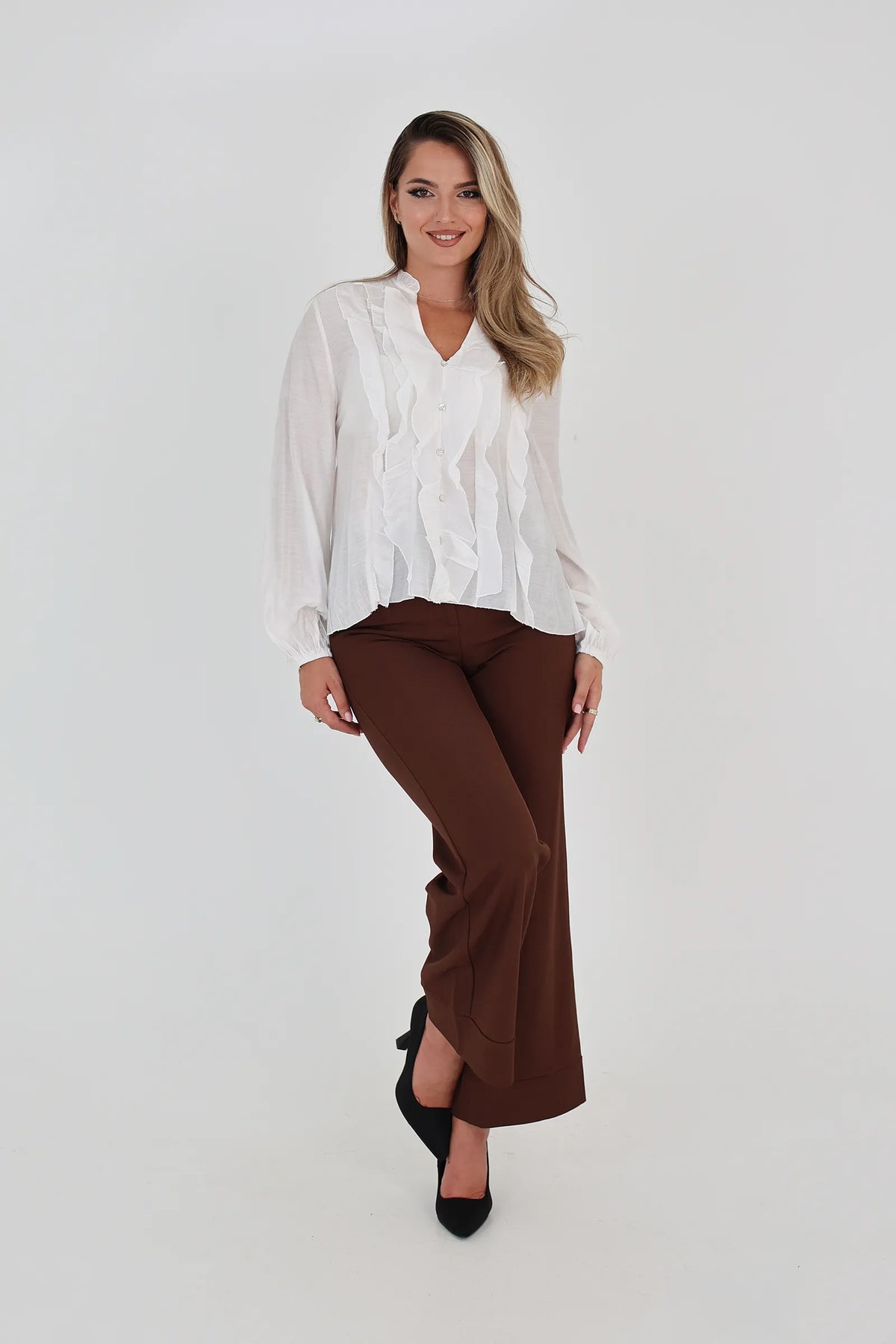 Kemishe dramatic ruffles
