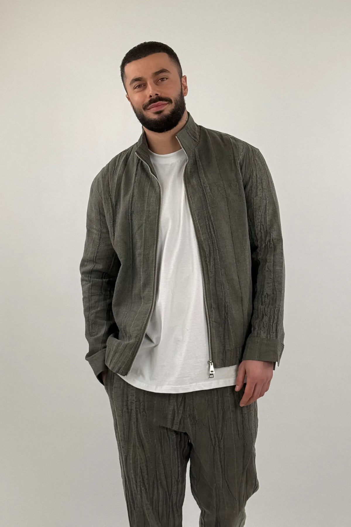 Jakne linen bomber