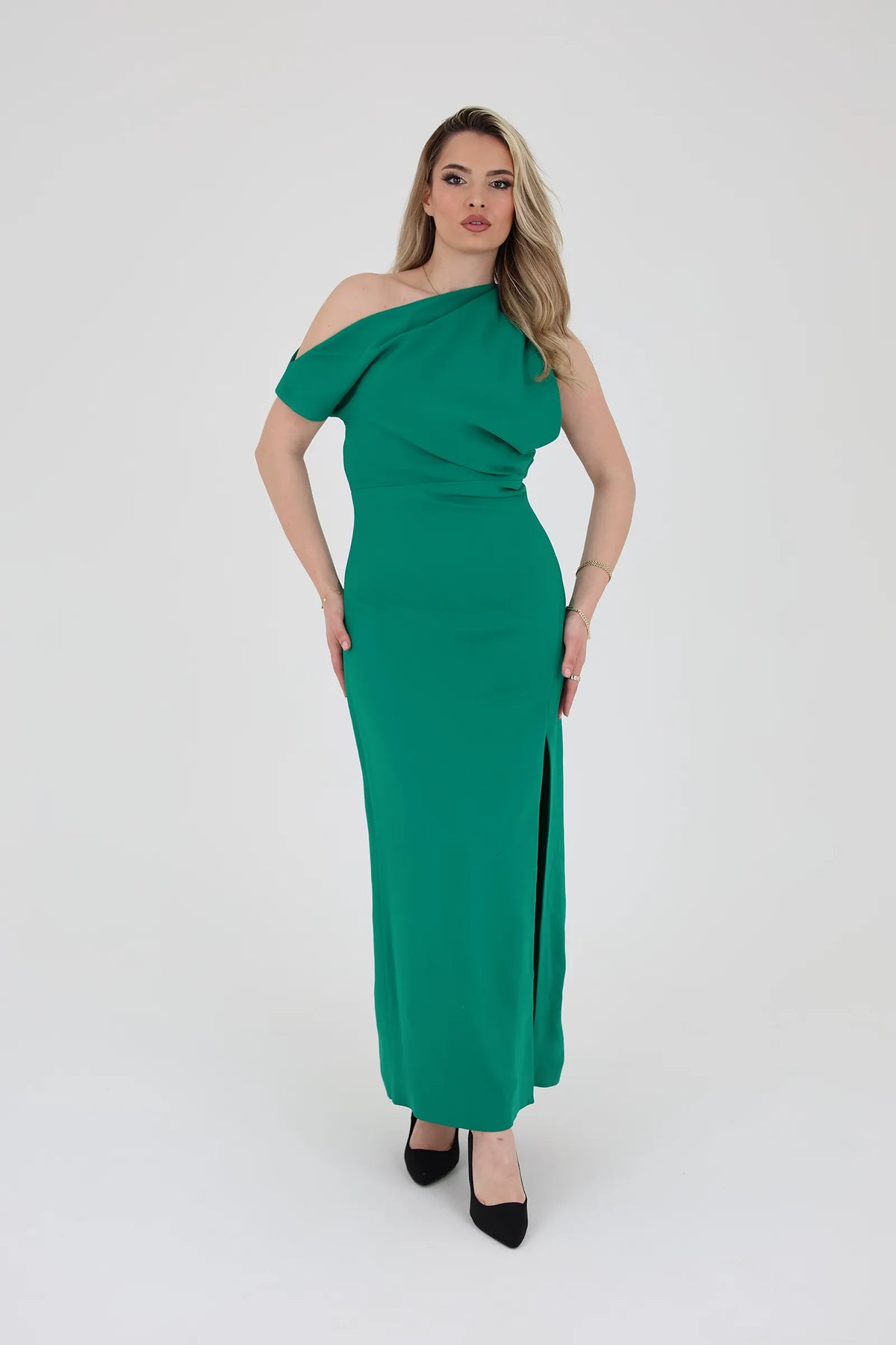 Fustan asymmetrical draped