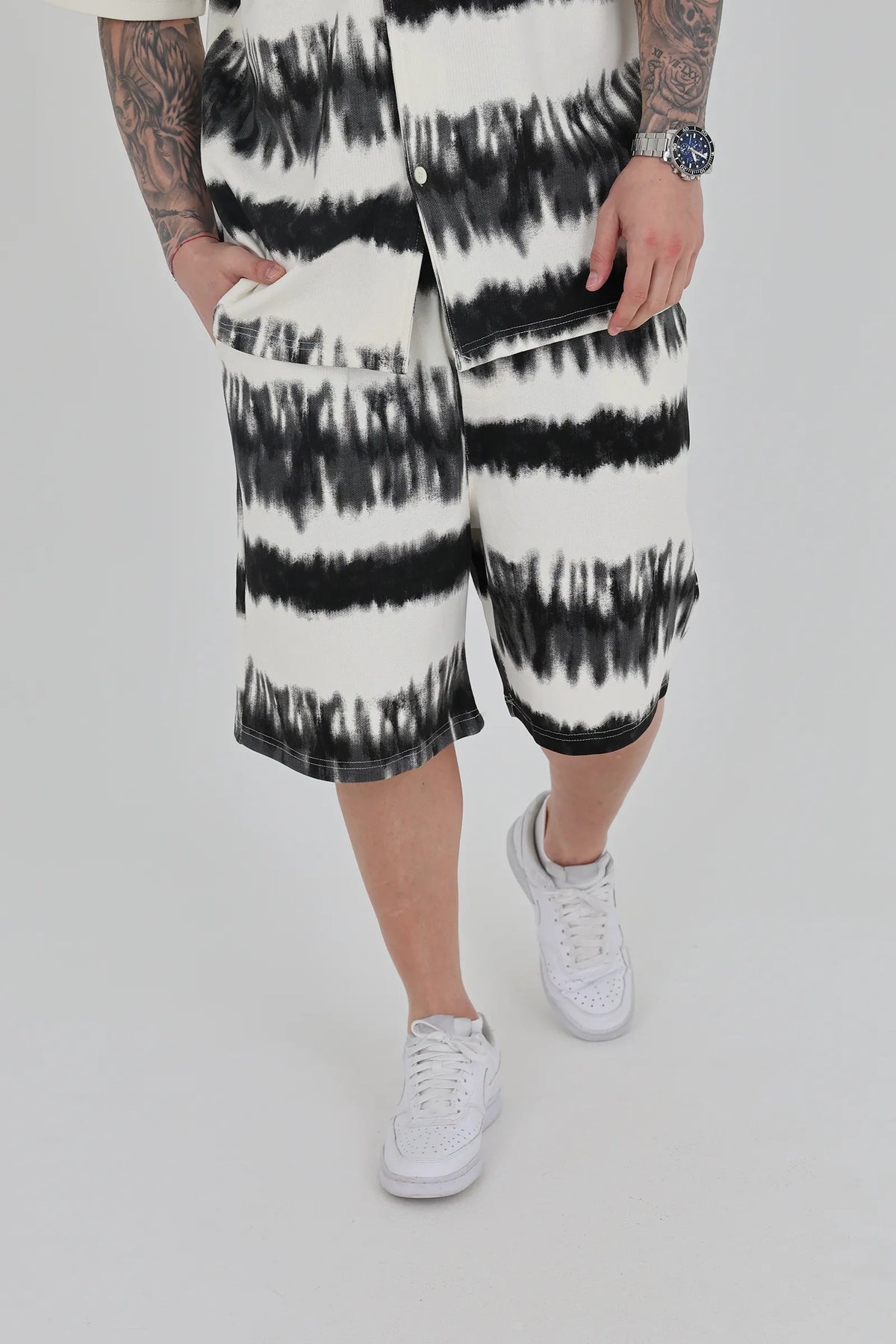 Pantallona relaxed fit printed