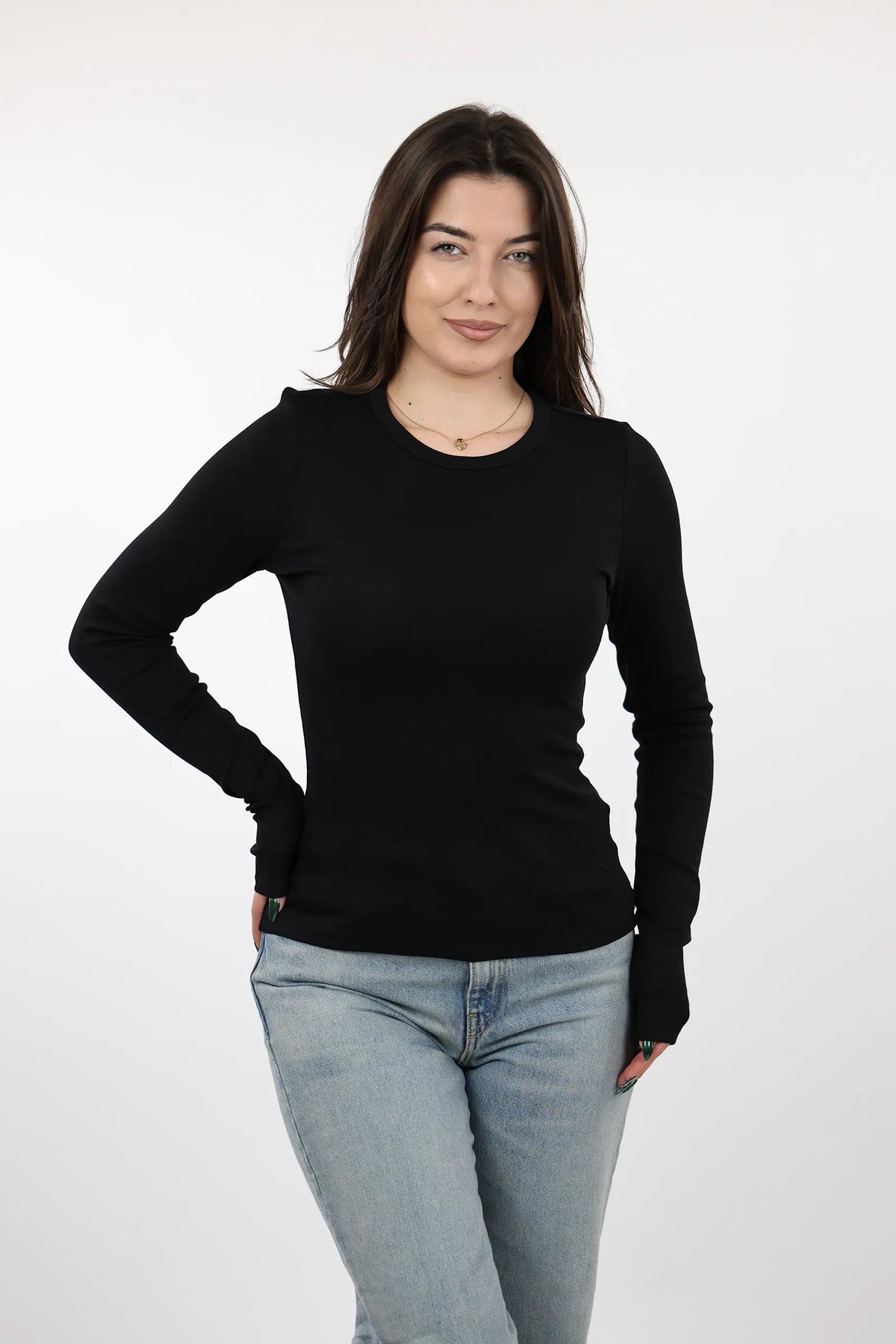 Bluze basic slim fit