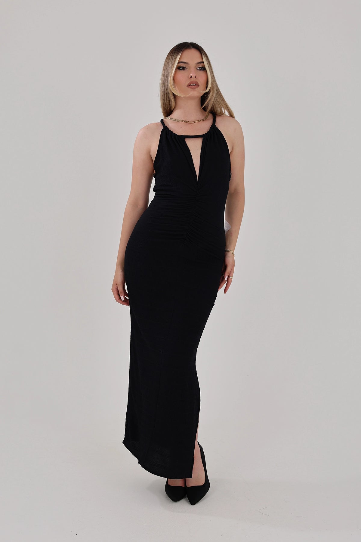 Fustan cutout evening