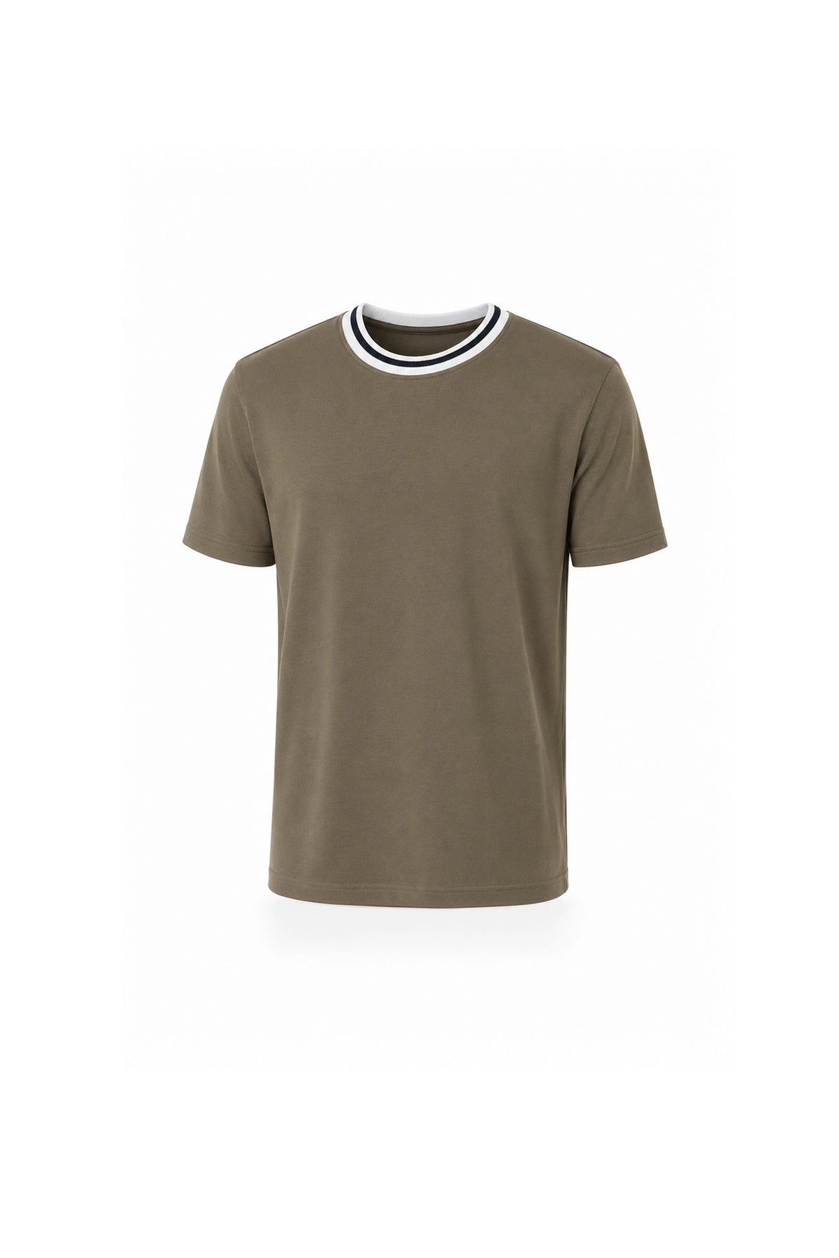 Maice contrast ribbed neck