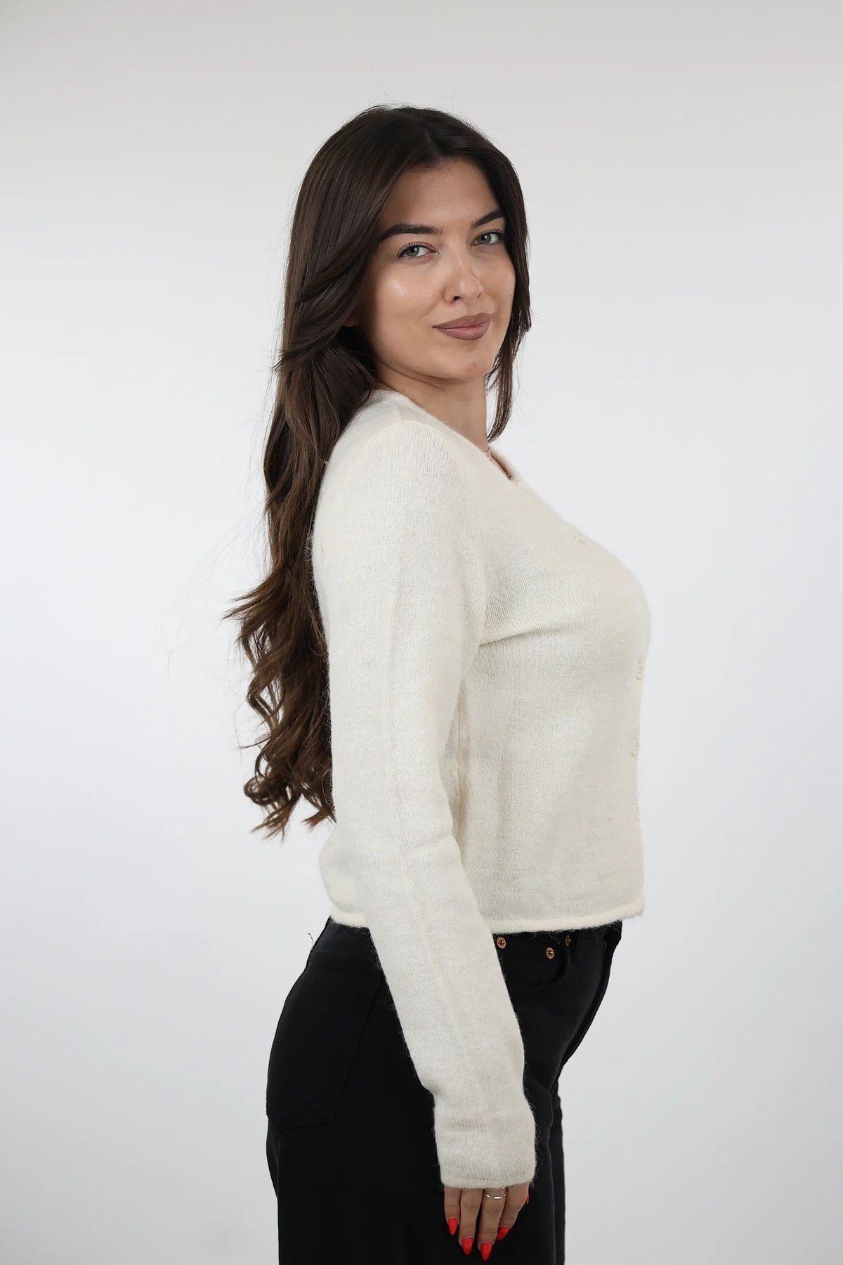 Xhemper button cardigan