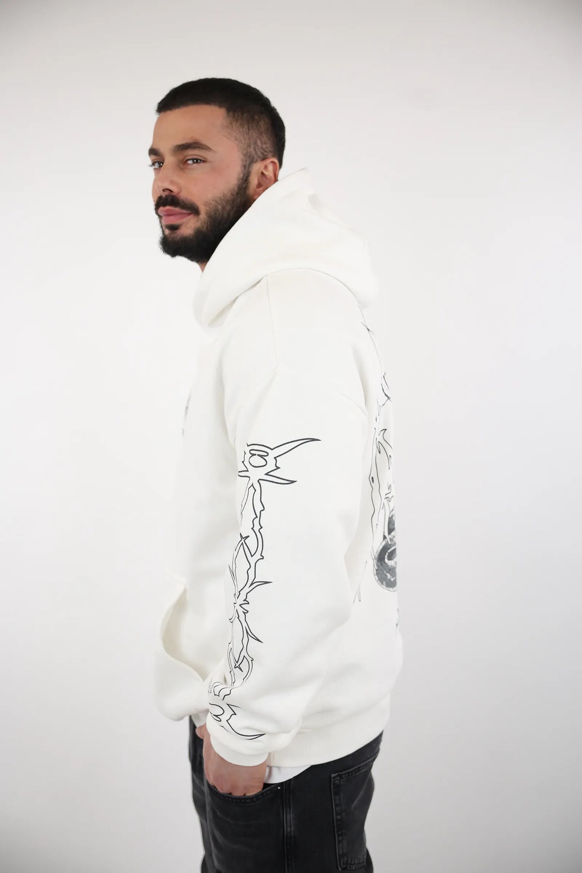 Duks print hoodie