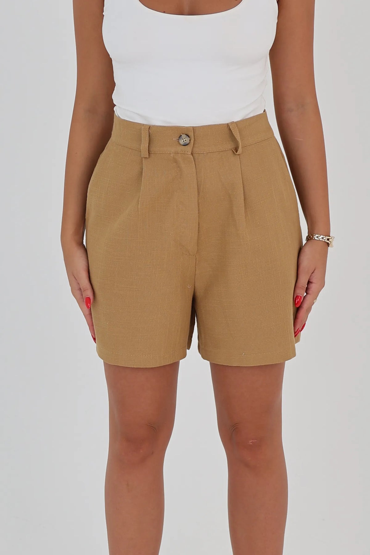 Pantallona button front