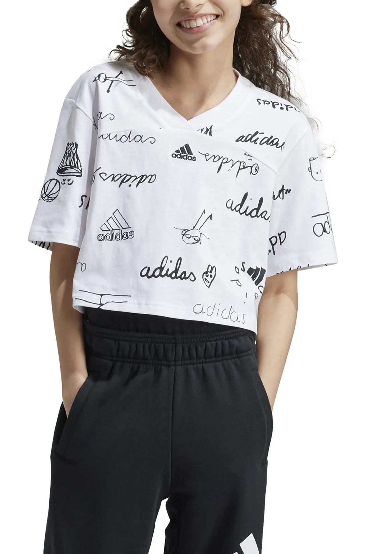 Maice adidas brand love cropped  IV9434