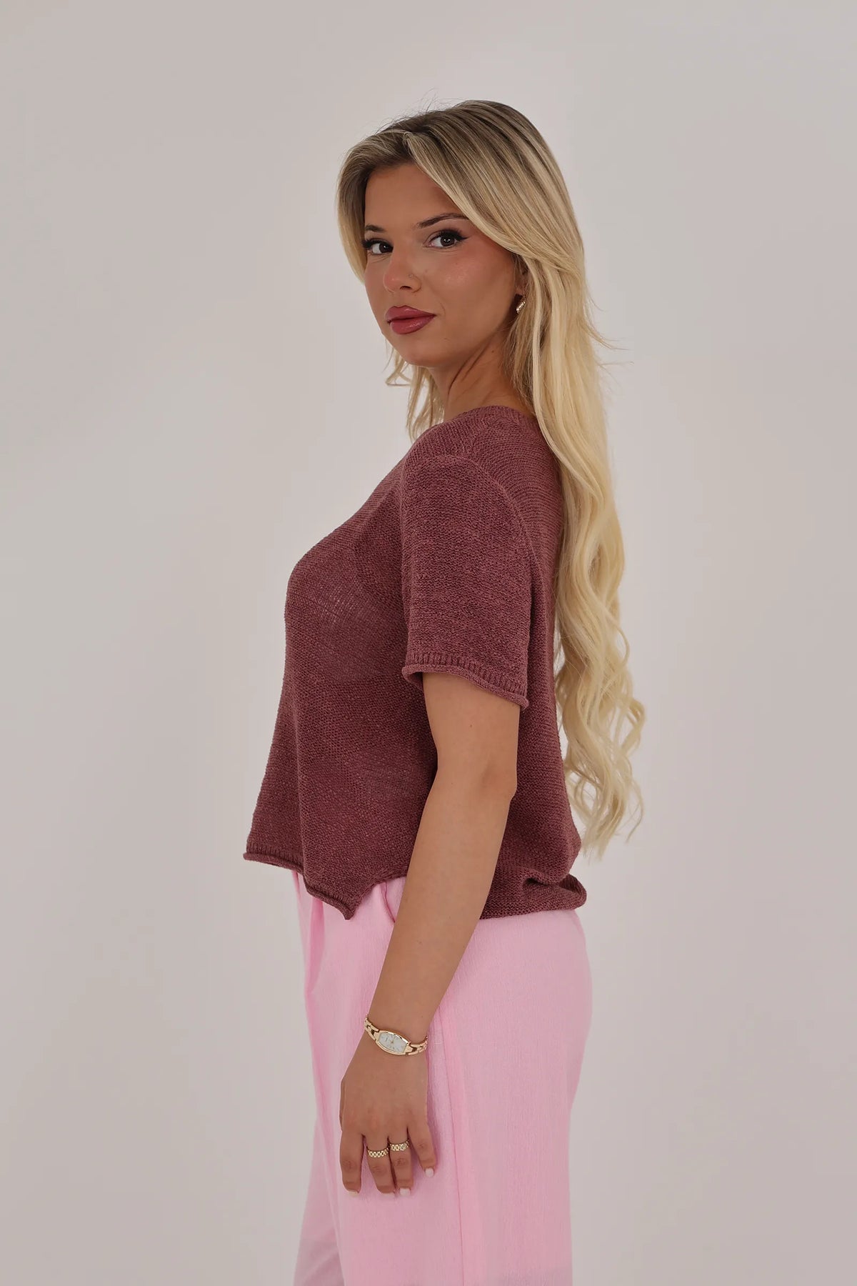 Maice open knit