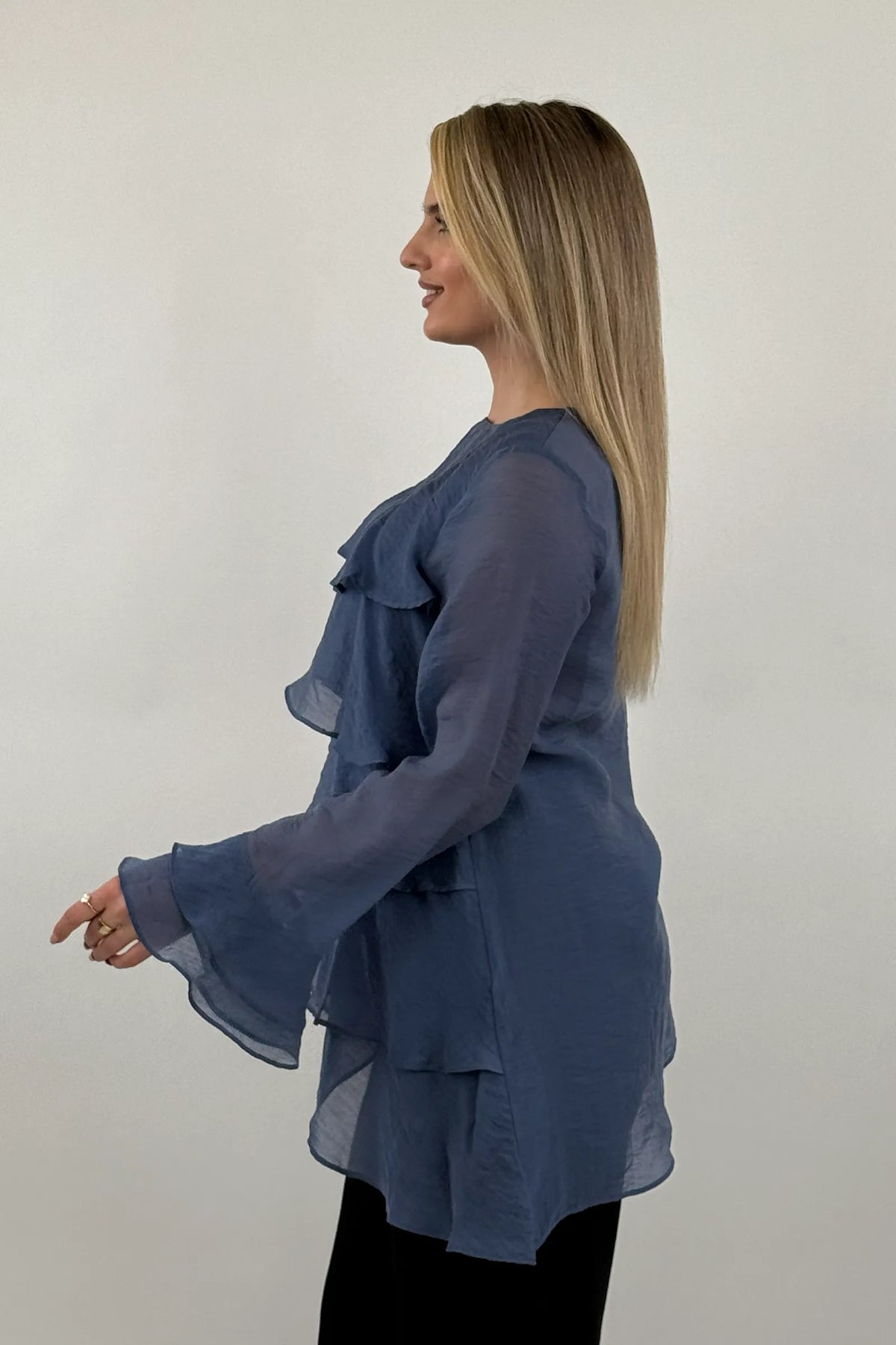 Bluze tiered ruffle