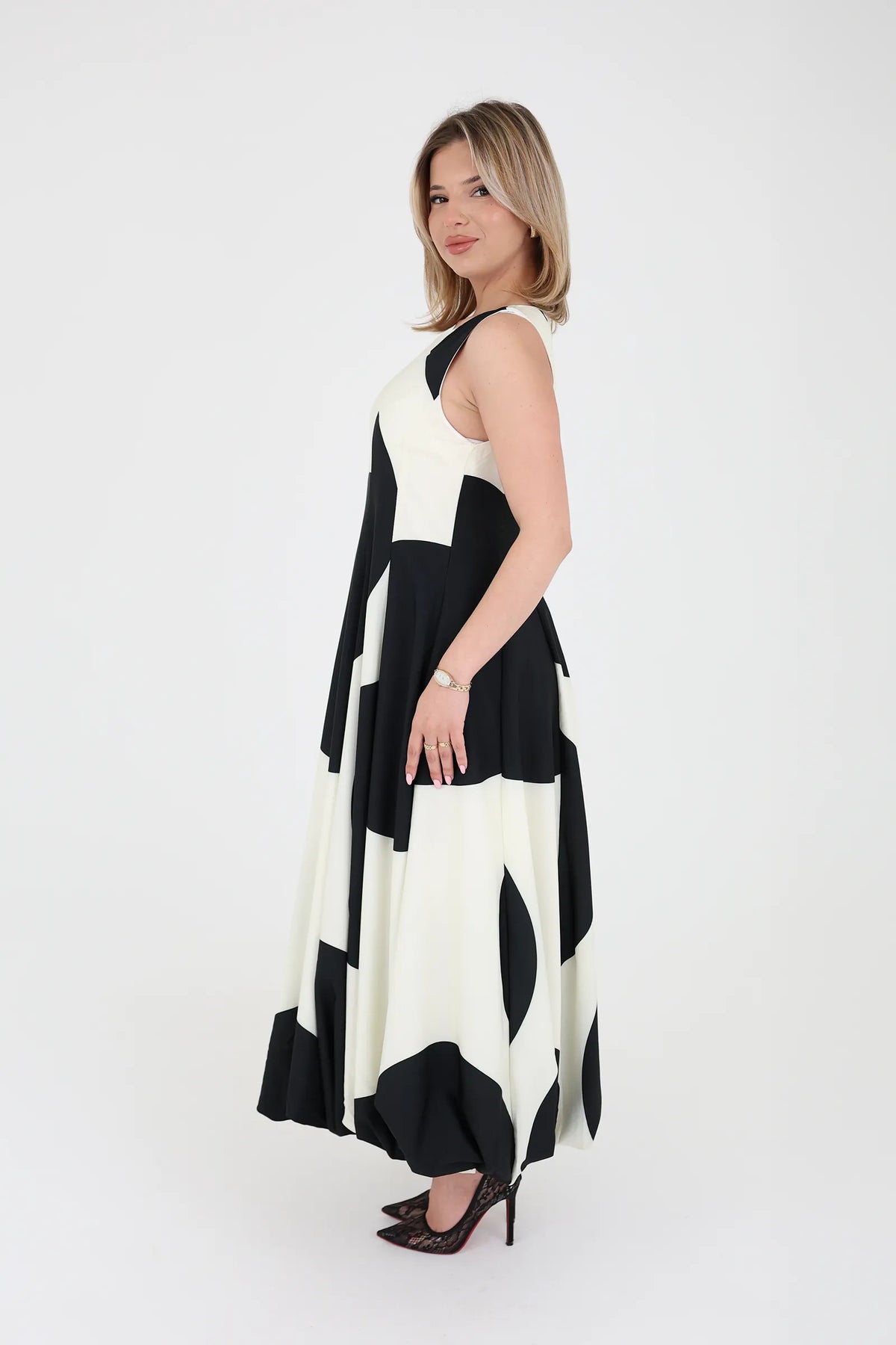 Fustan colorblock