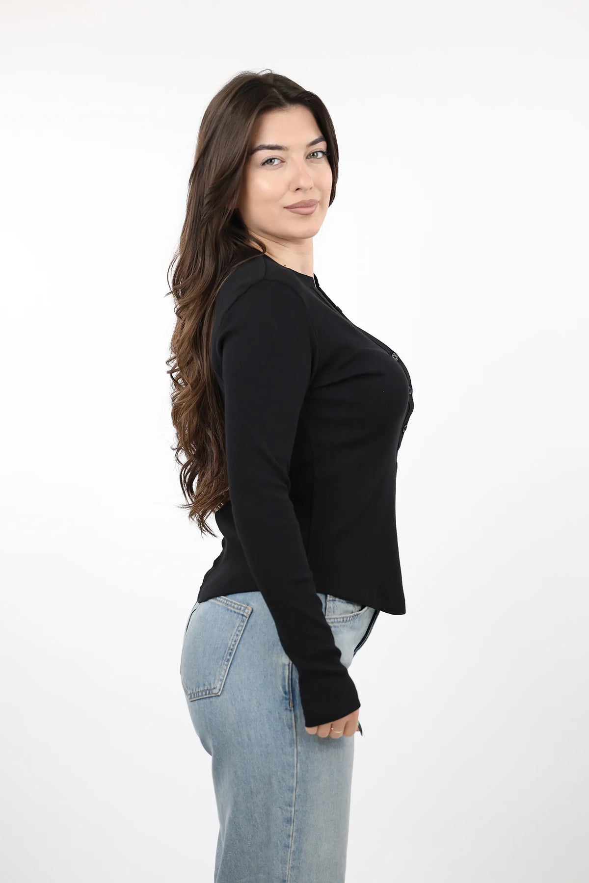 Bluze slim fit henley