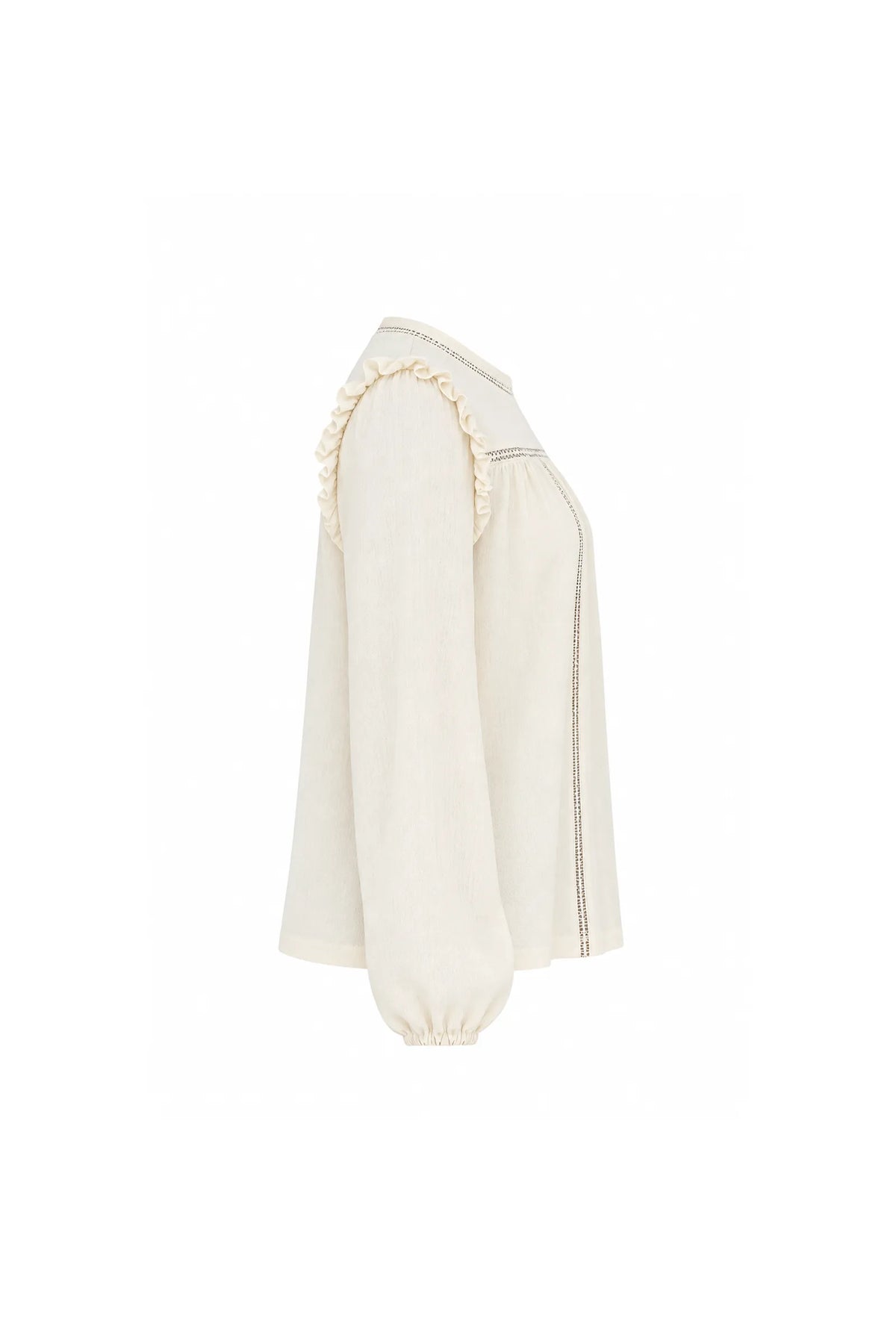 Bluze ruffled shoulders