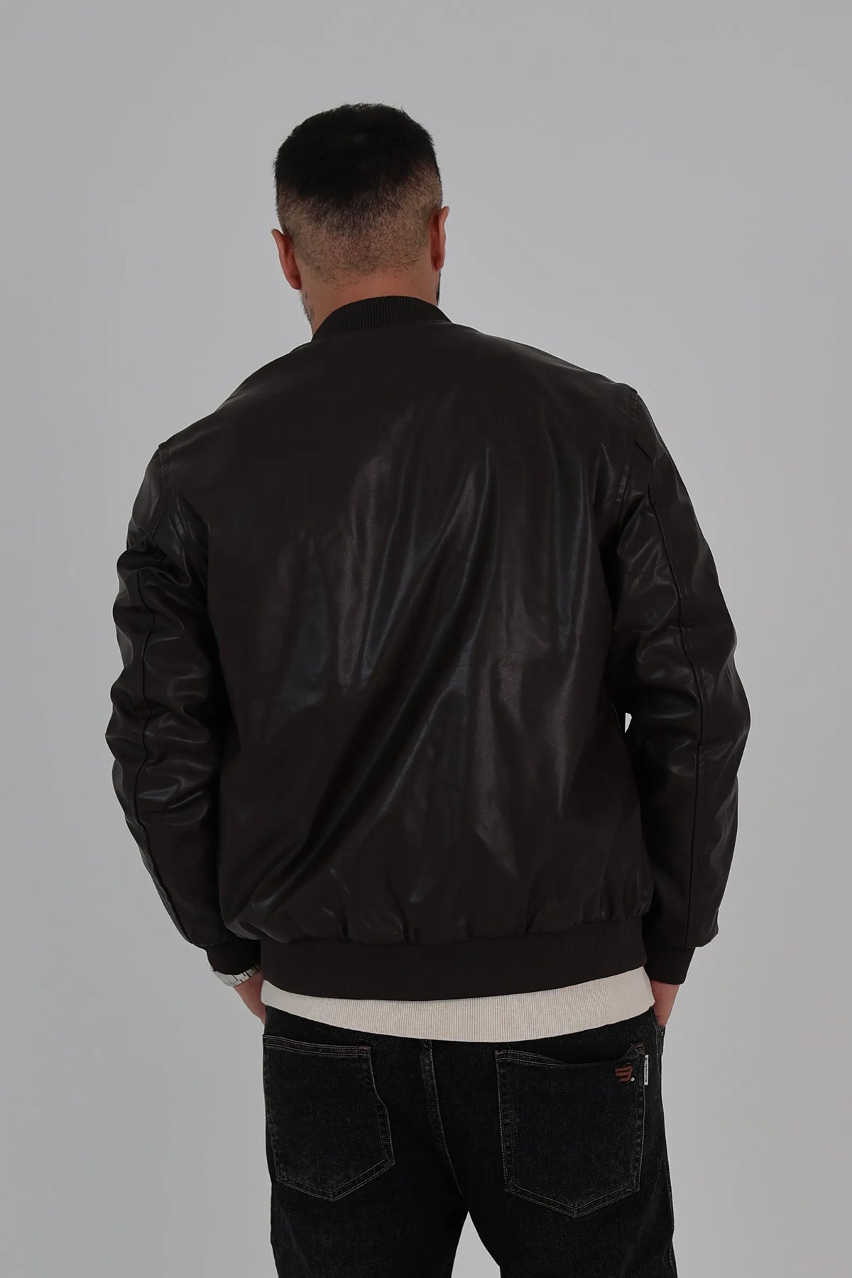 Jakne  faux-leather bomber