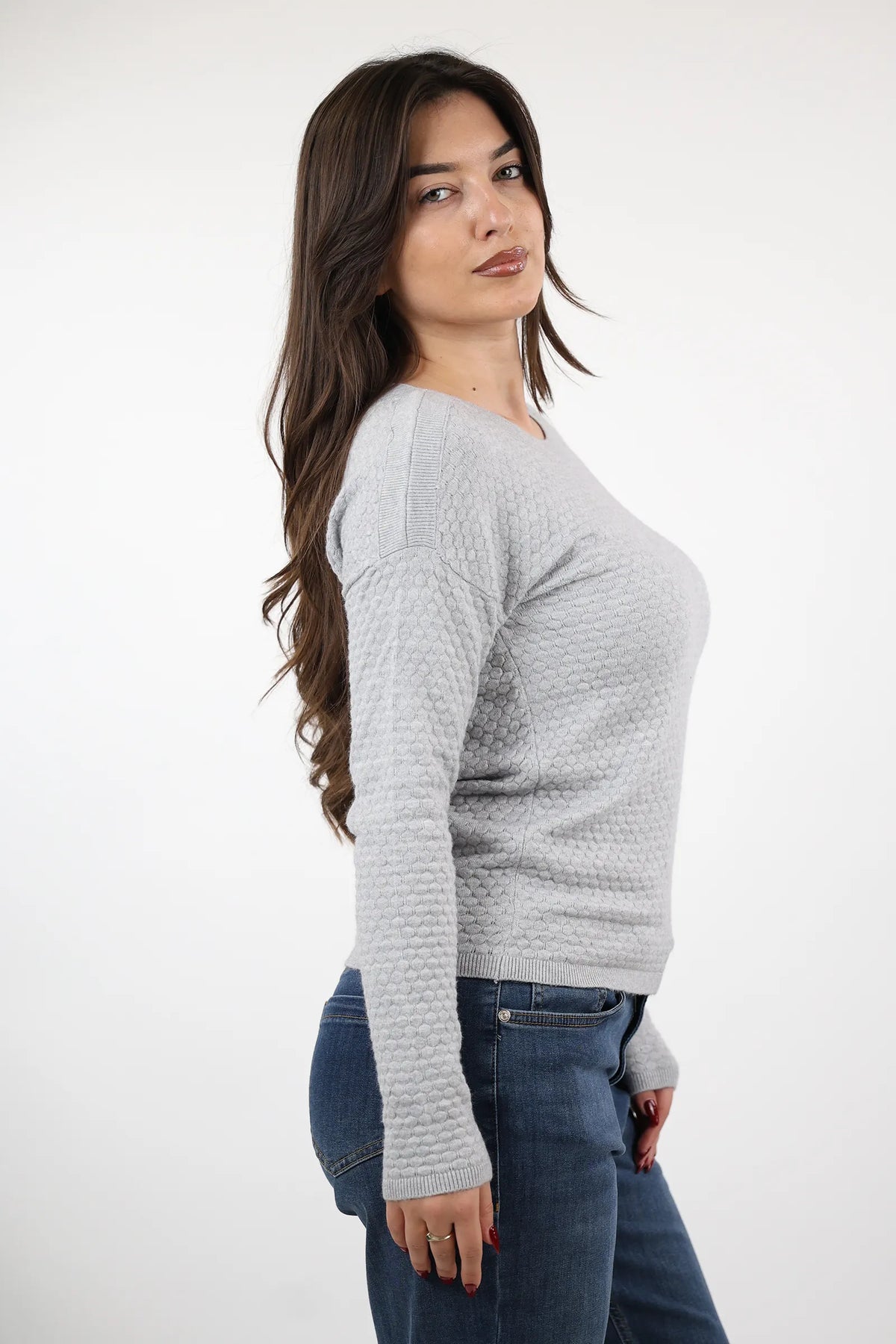 Bluze honeycomb knit