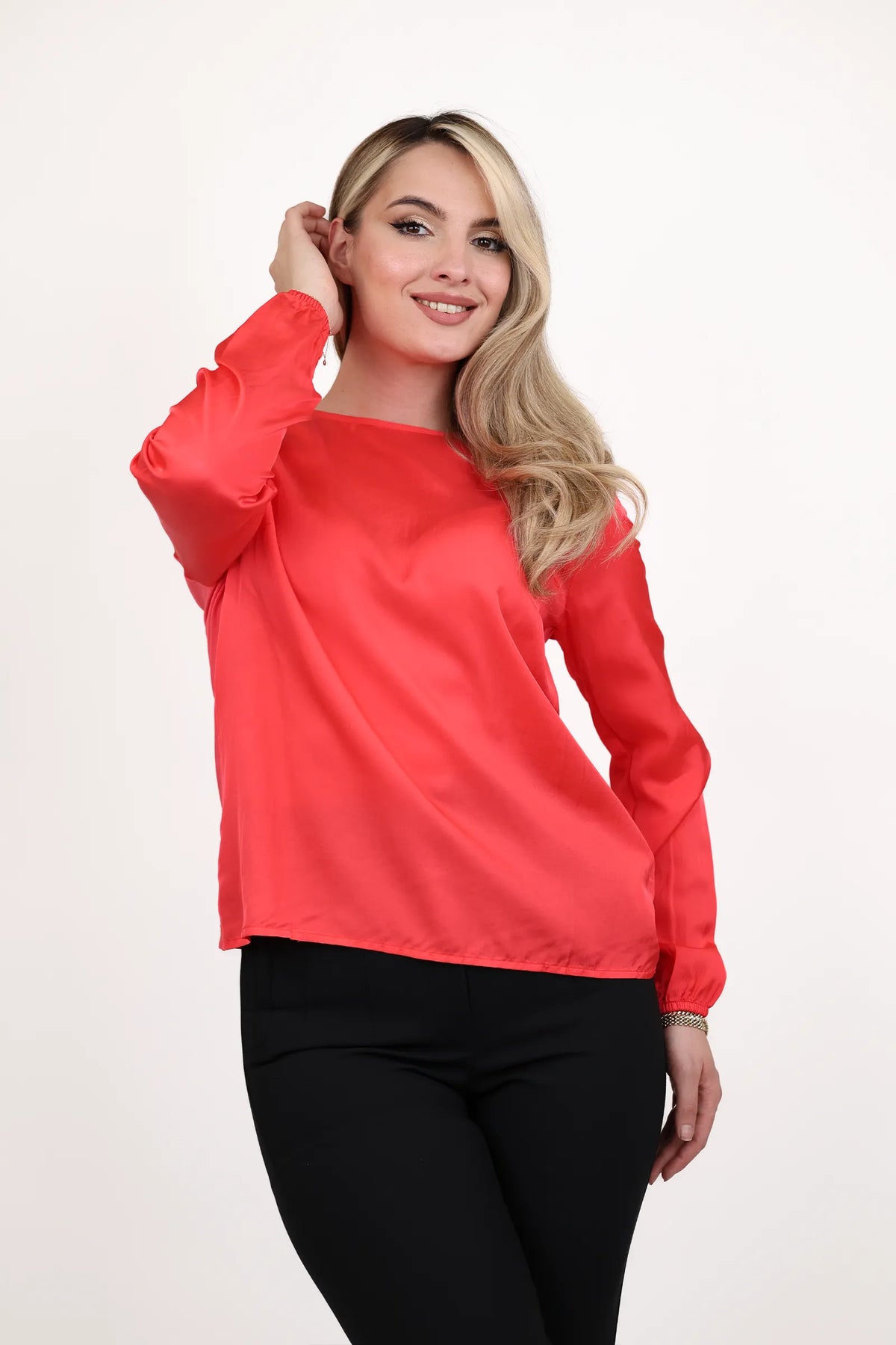 Bluze coral satin