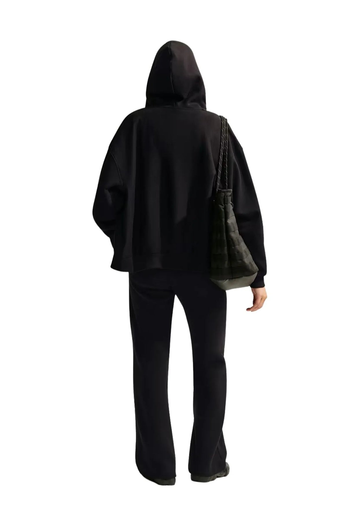Trenerka nike studio fleece women's mid-rise open-hem trousers IM8078-001