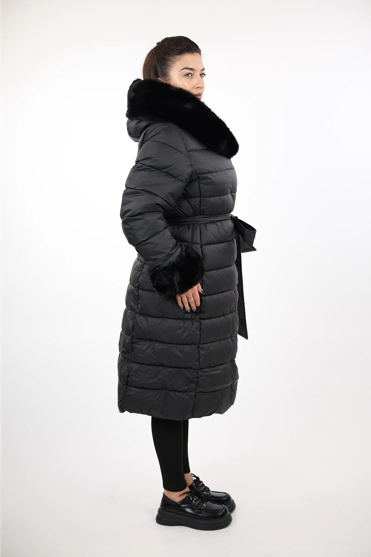 Jakne parka with Fur cuffs