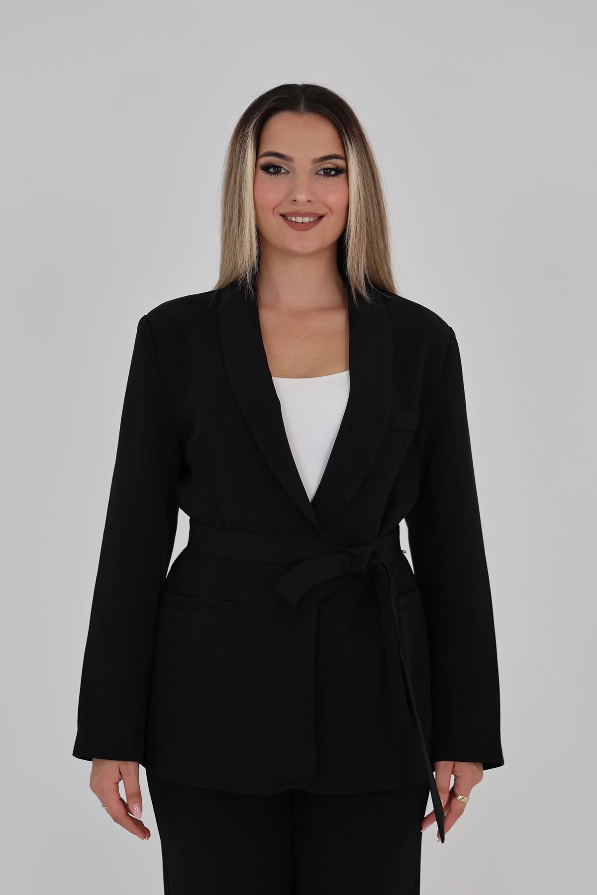 Sako tie waist blazer