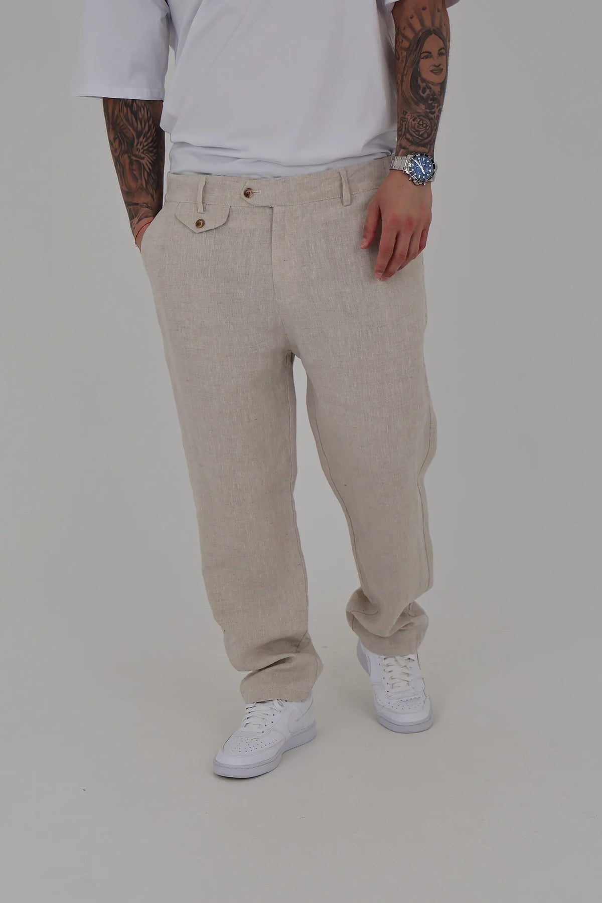 Pantallona linen chinos