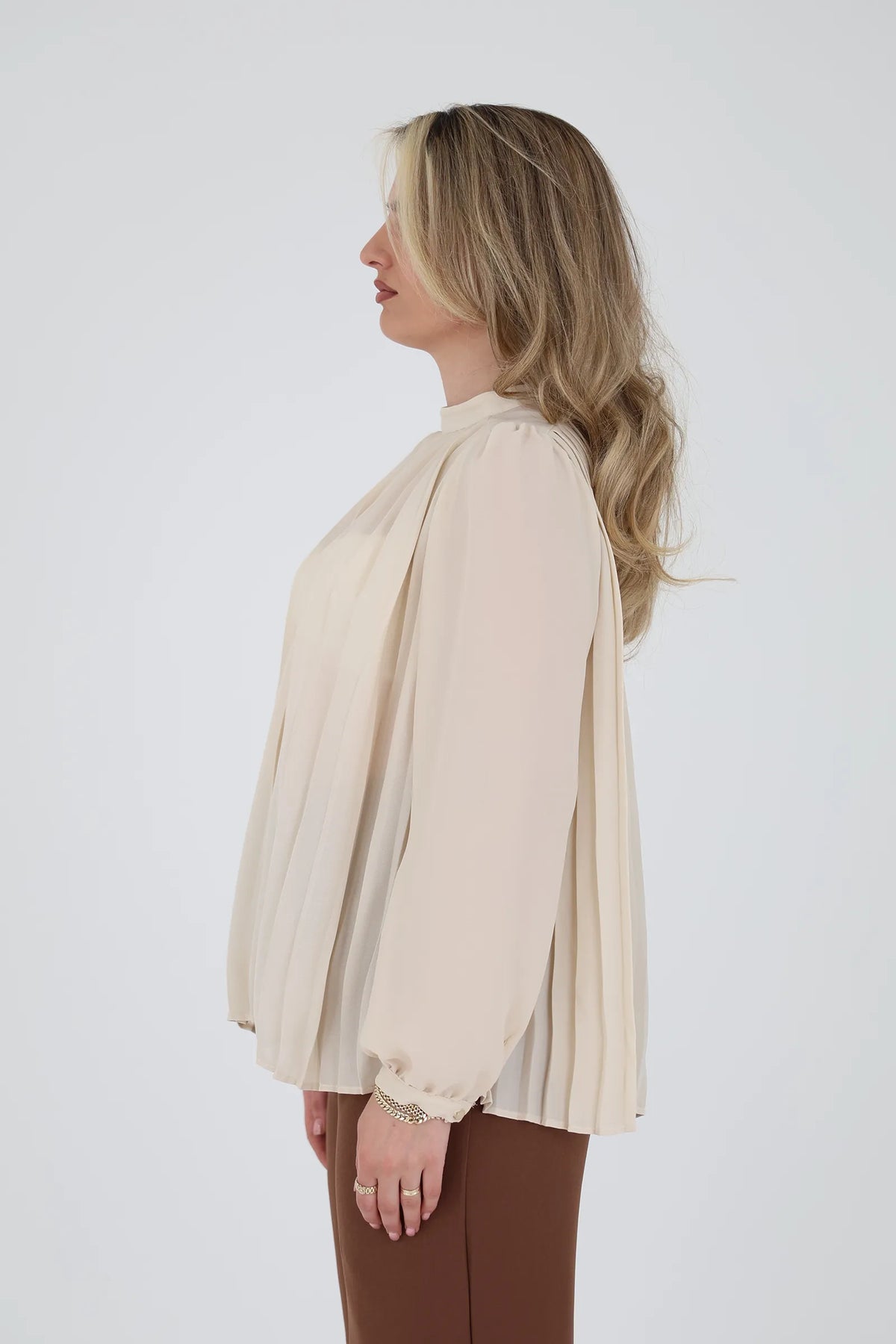 Kemishe pleated chiffon
