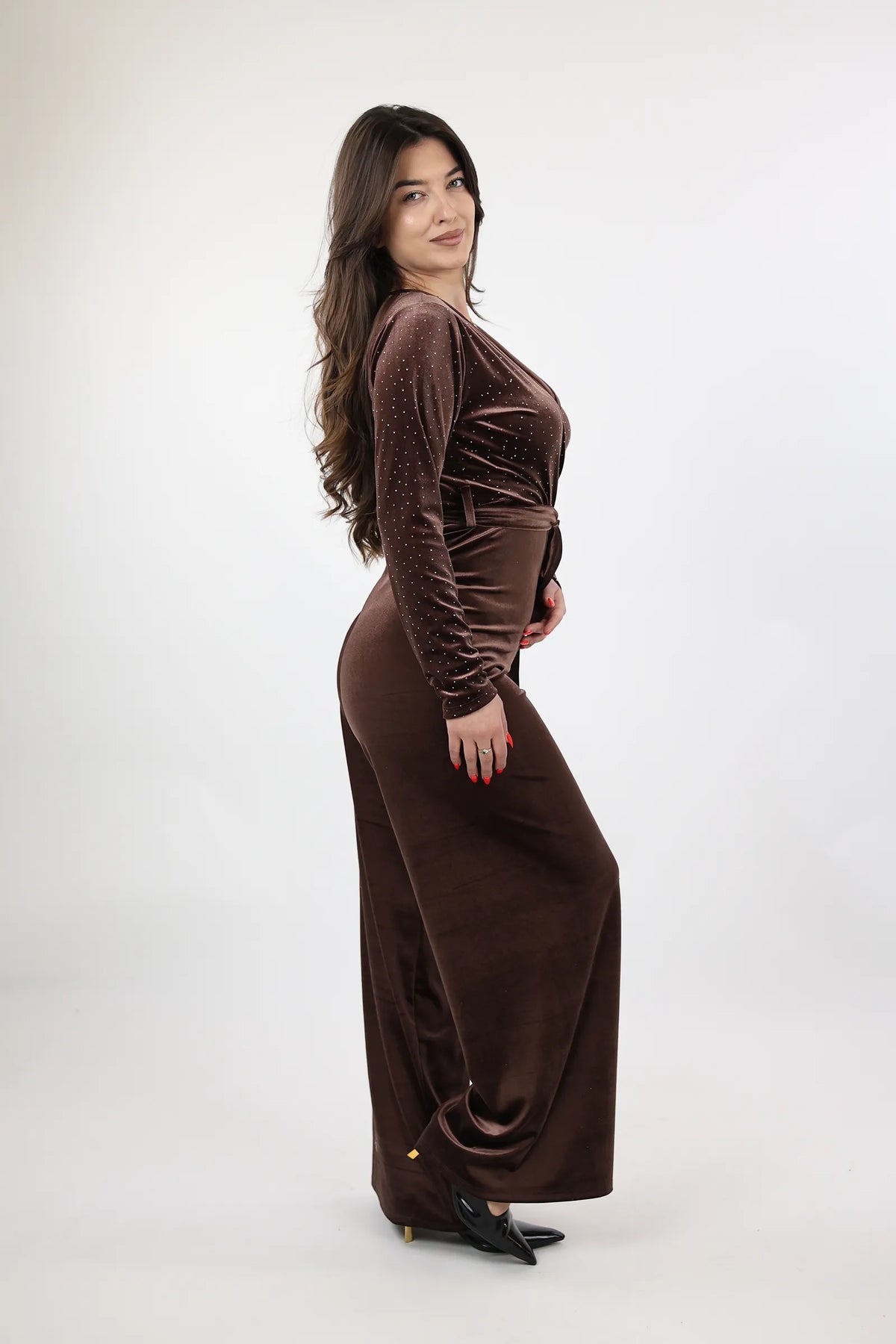 KOMBINEZON Wide Leg Jumpsuit