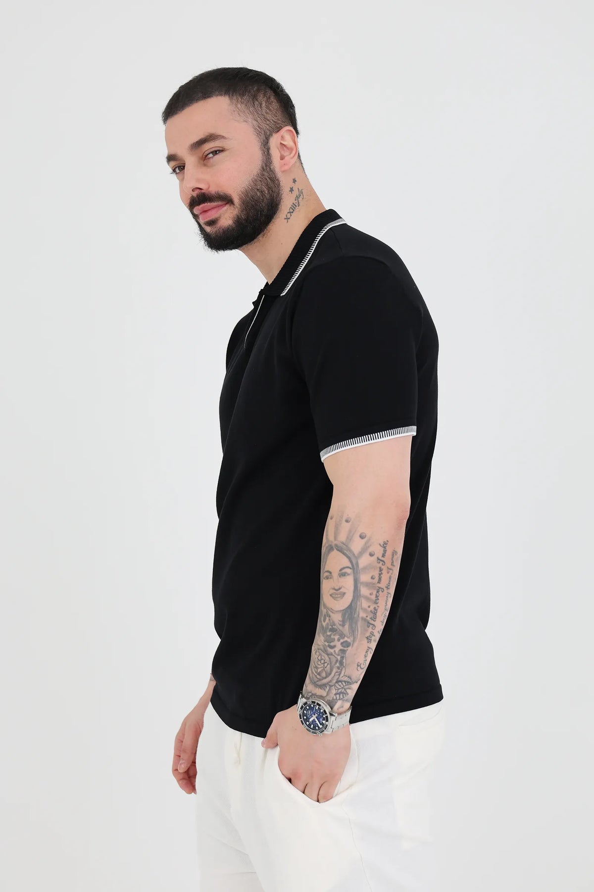 Maice tipped collar