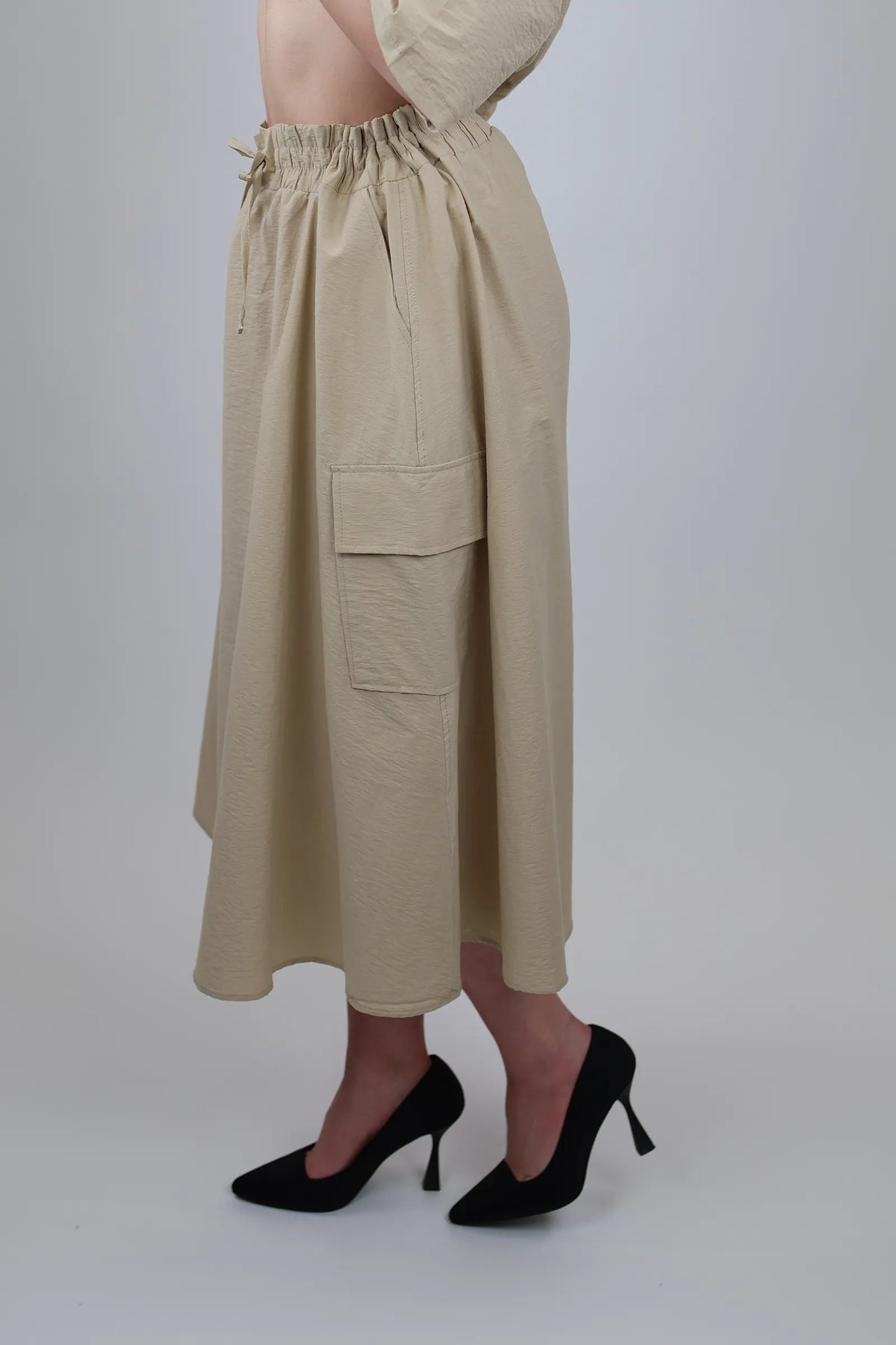 Fund flowy midi skirt