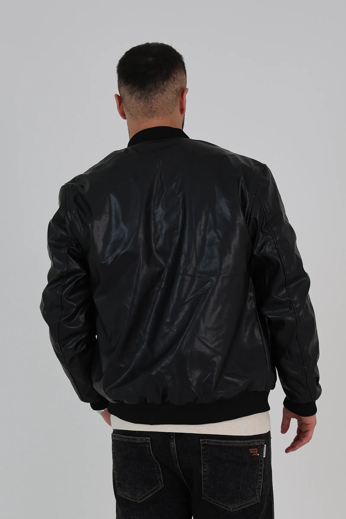 Jakne  faux-leather bomber