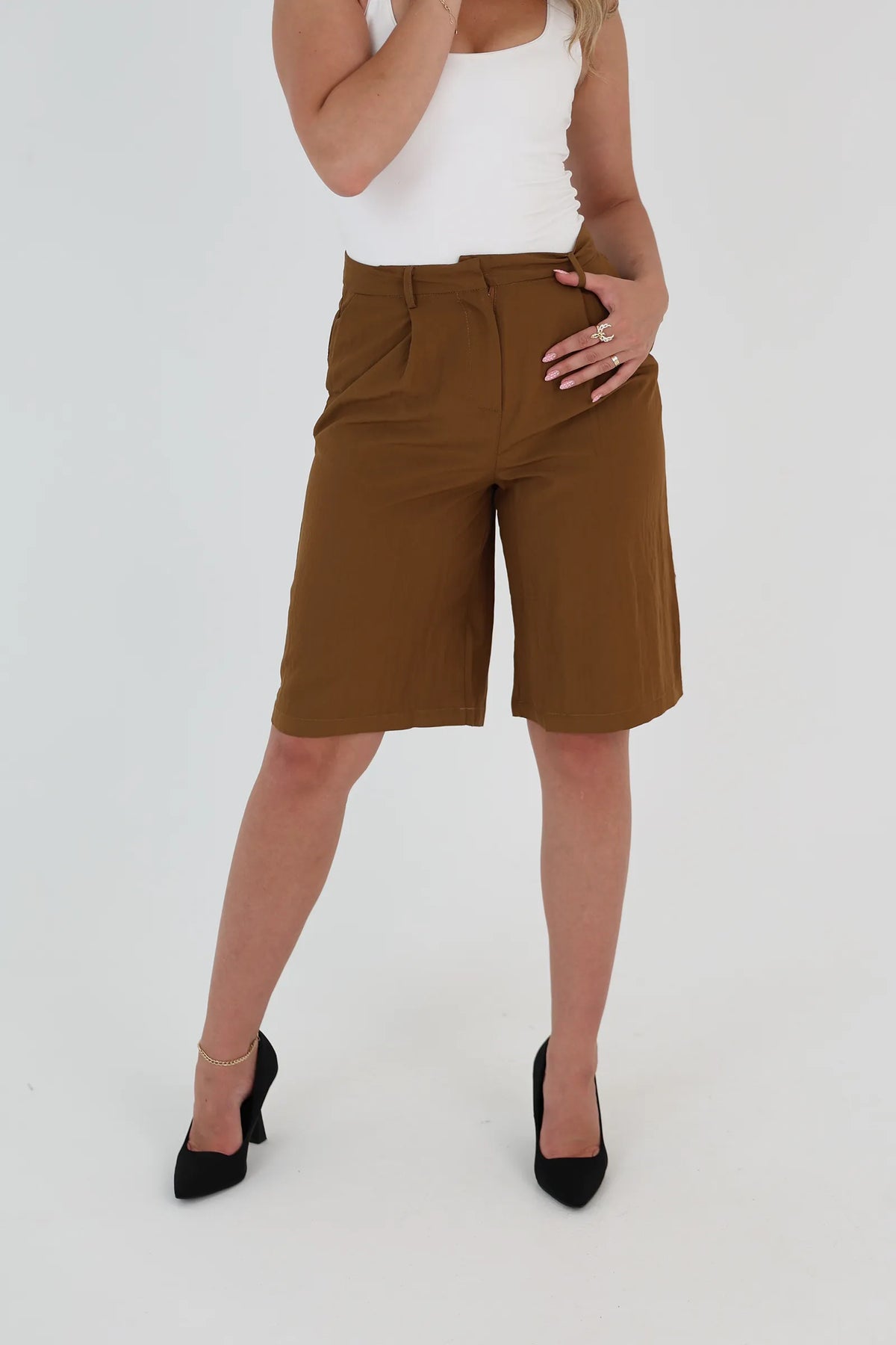 Pantallona high waisted shorts