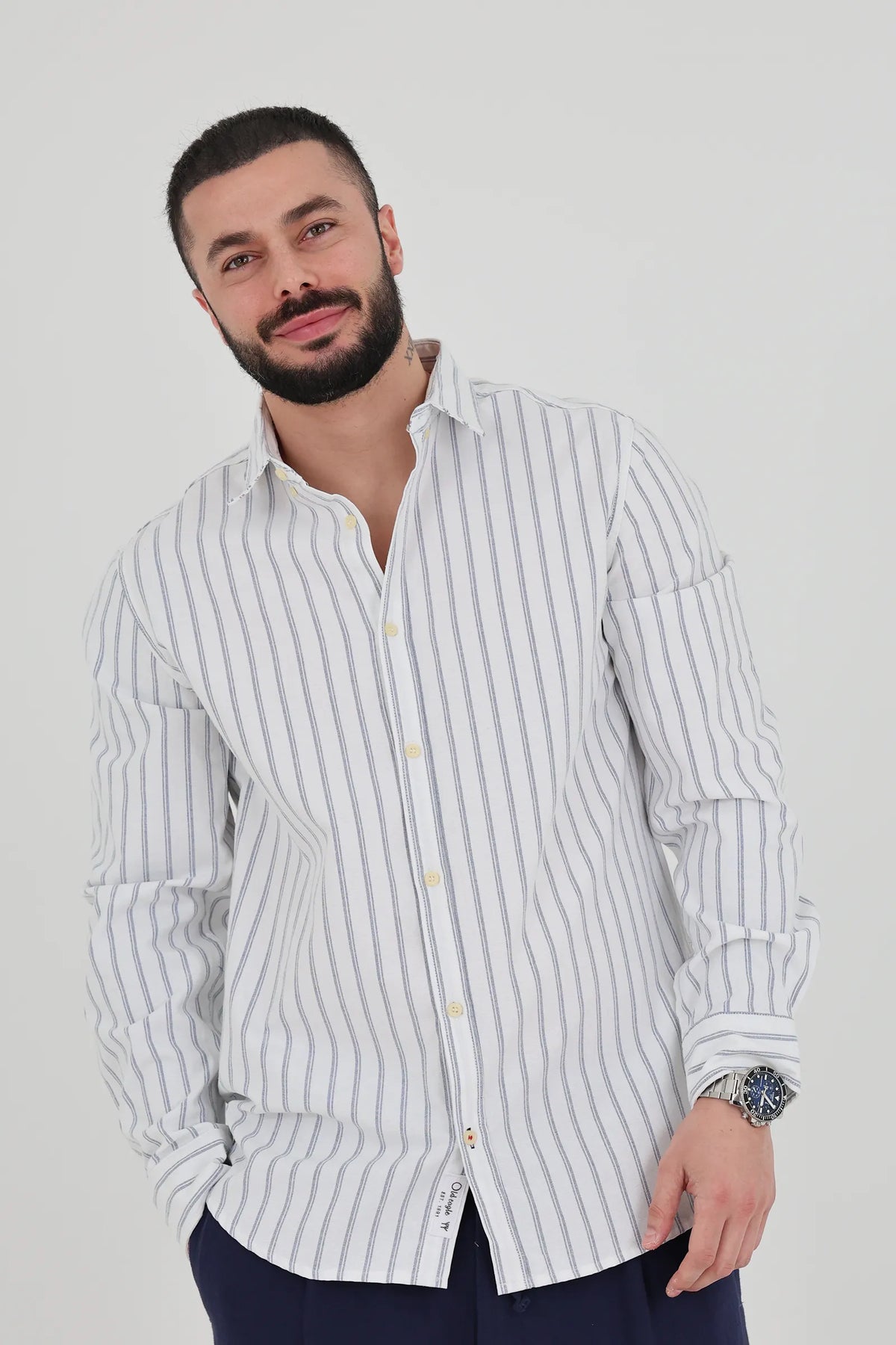 Kemishe slim fit striped