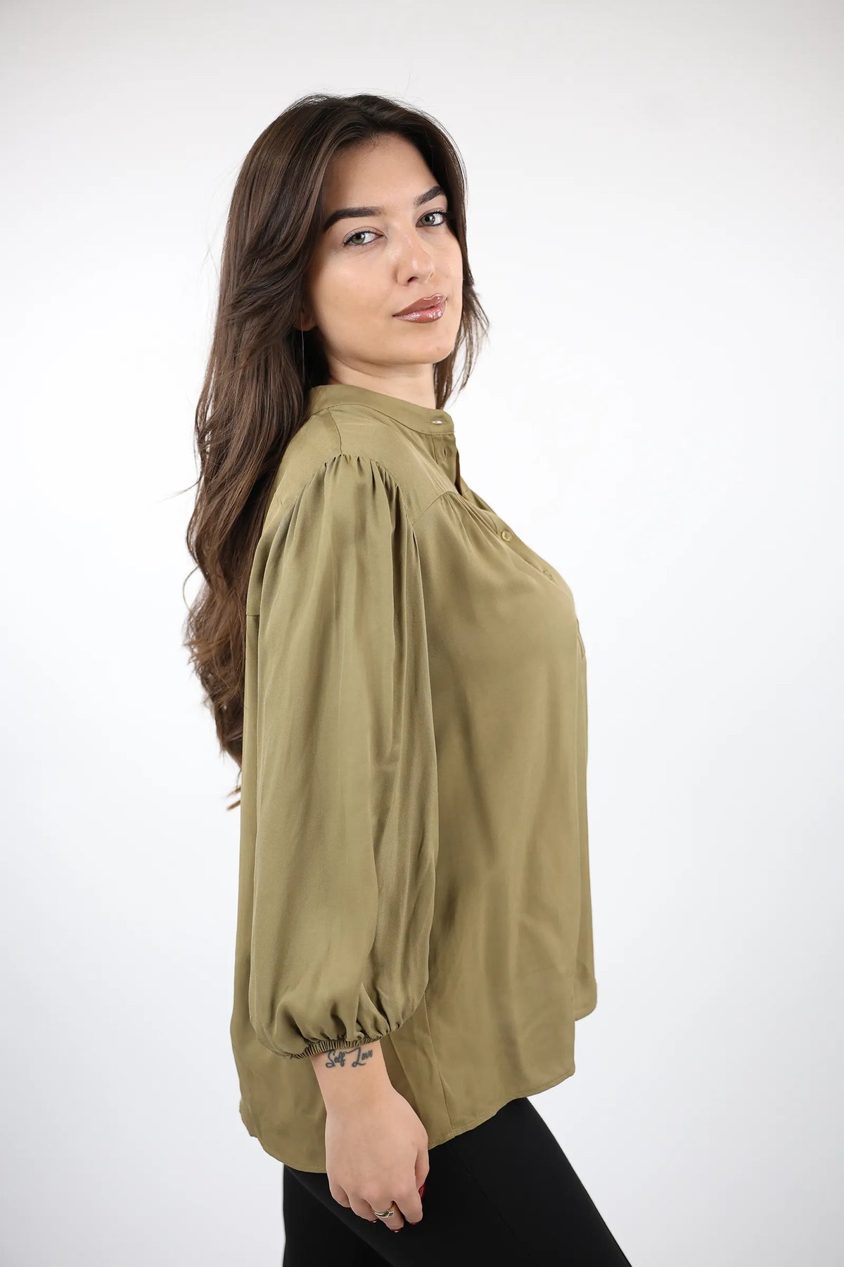 Kemishe mandarin collar