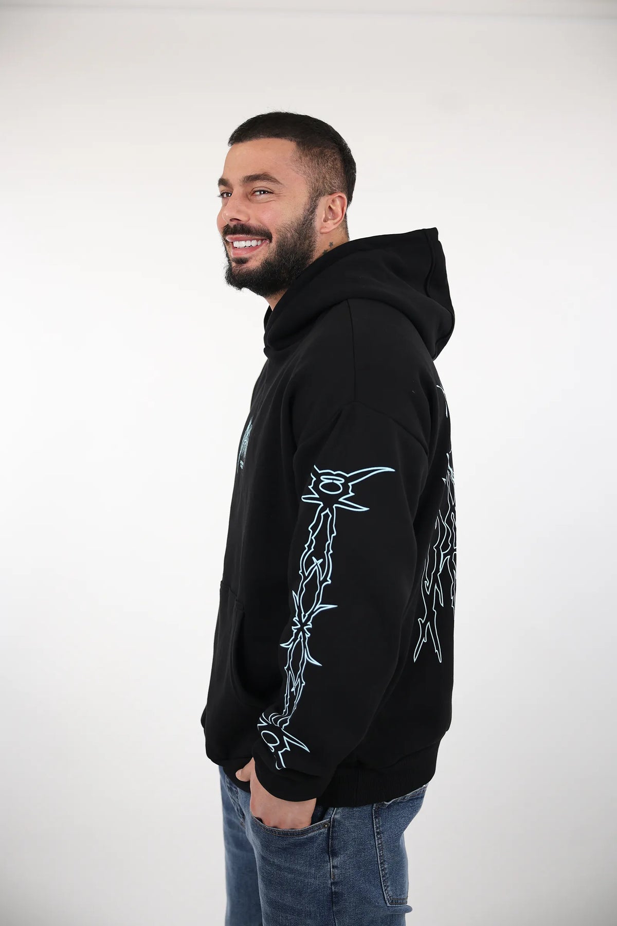 Duks print hoodie