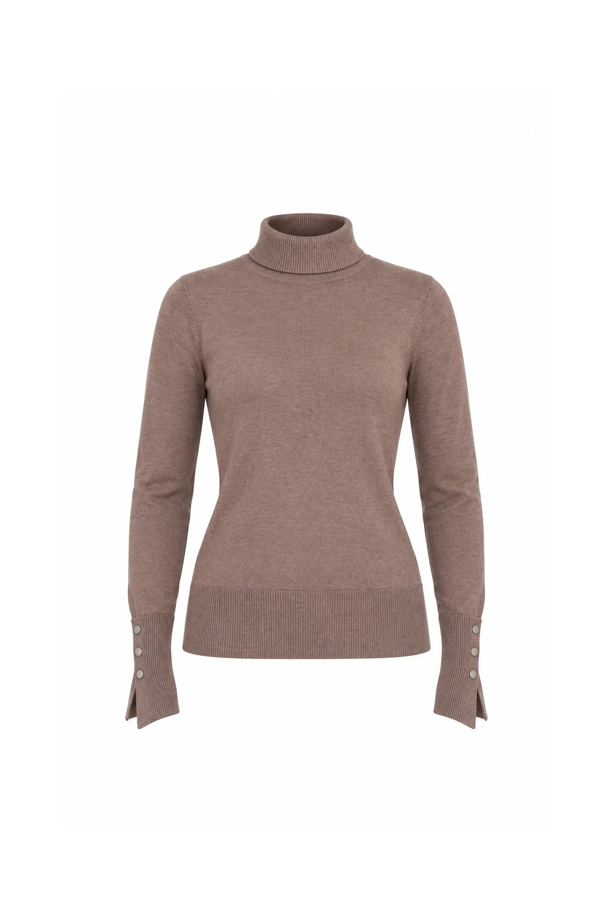 Rrollke mock neck top