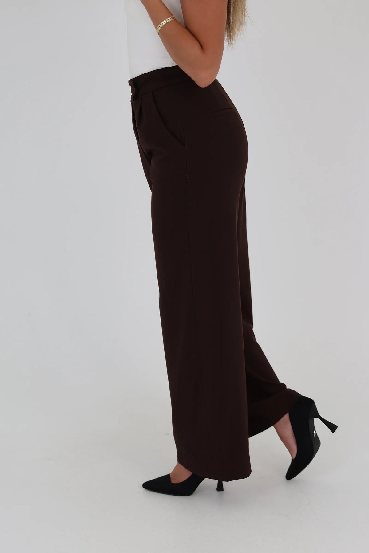 Pantallona high-waisted