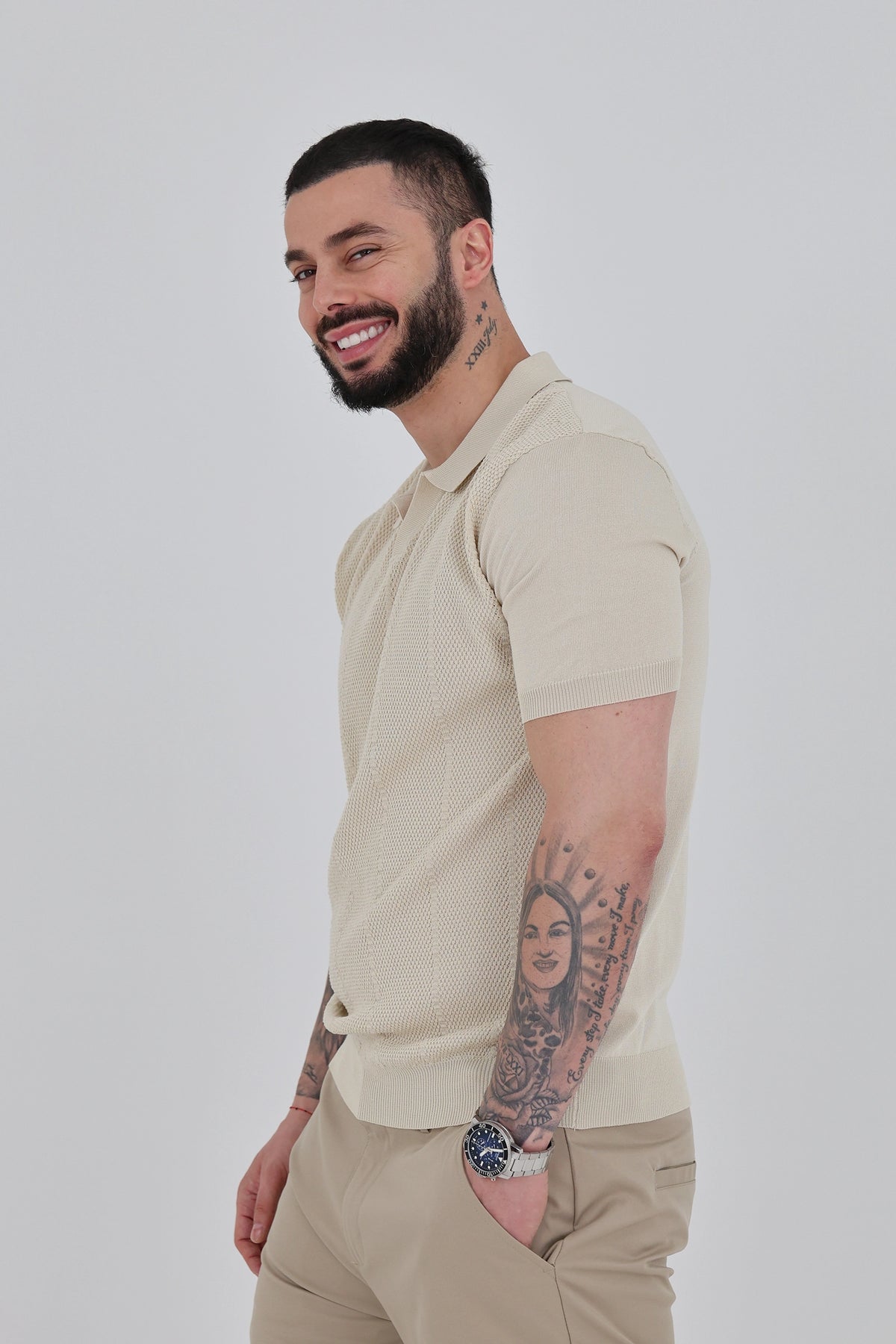 Maice collar knitted