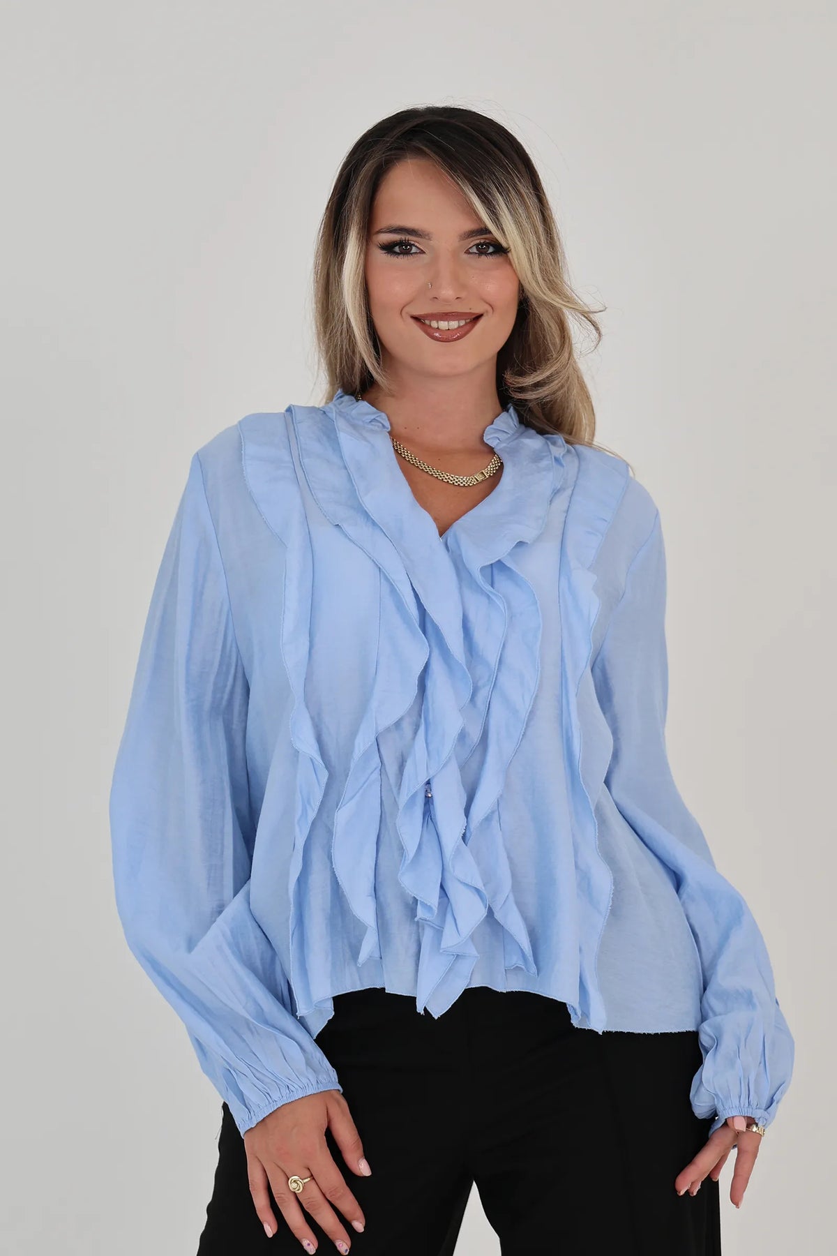 Kemishe dramatic ruffles