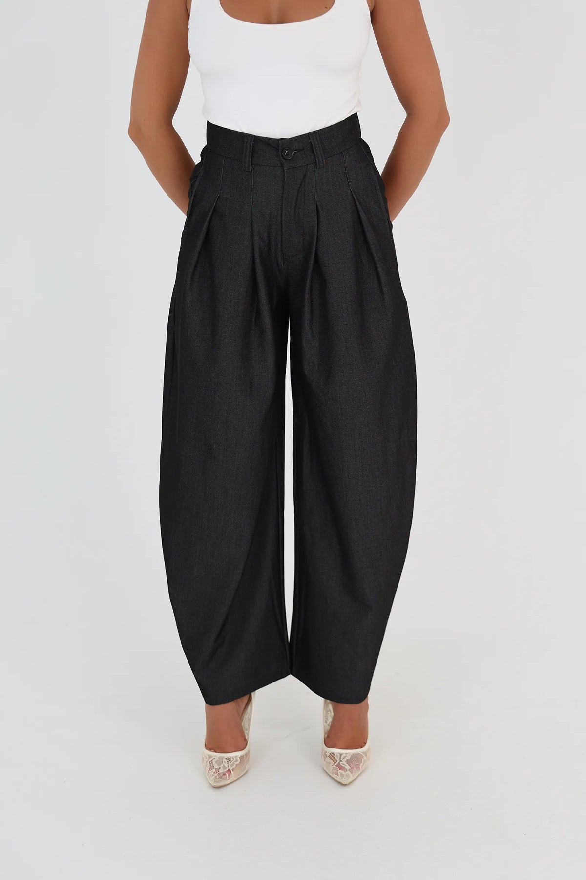 Pantallona dark denim