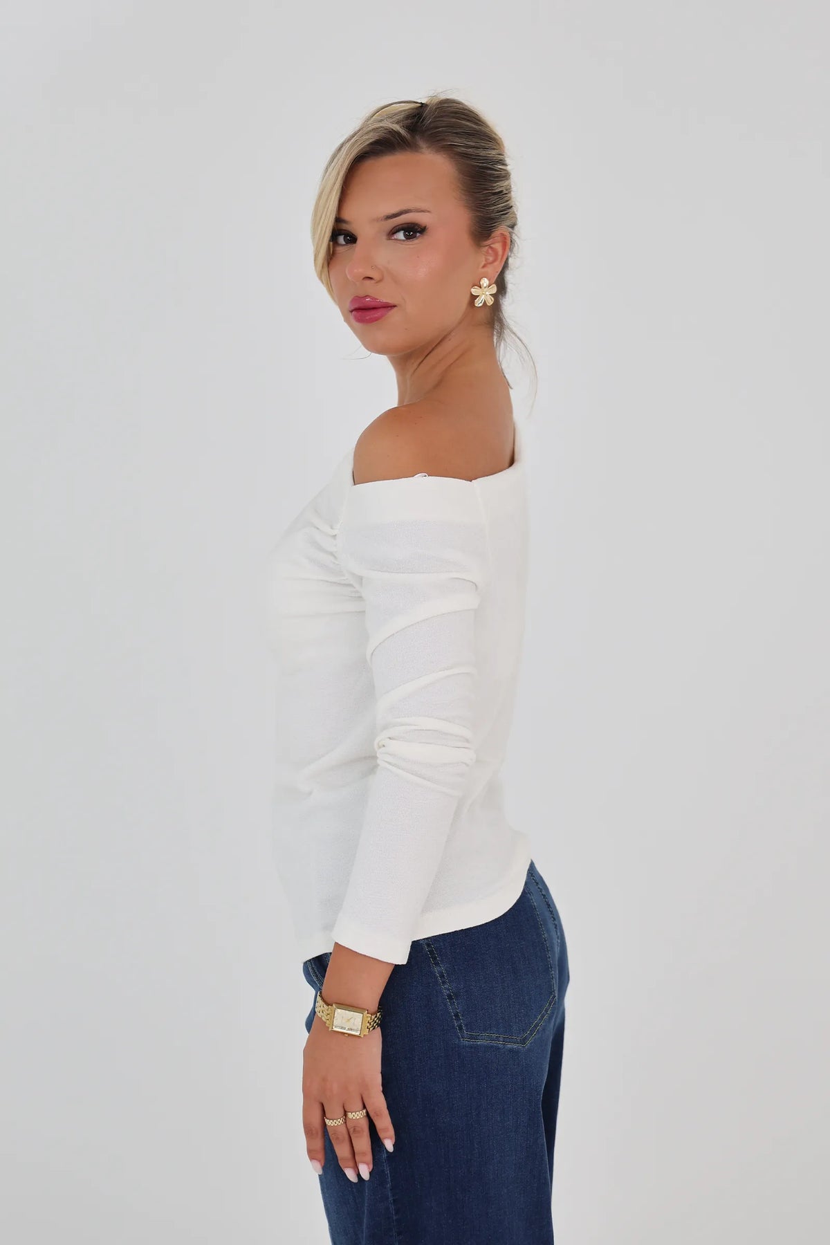 Bluze asymmetric neck
