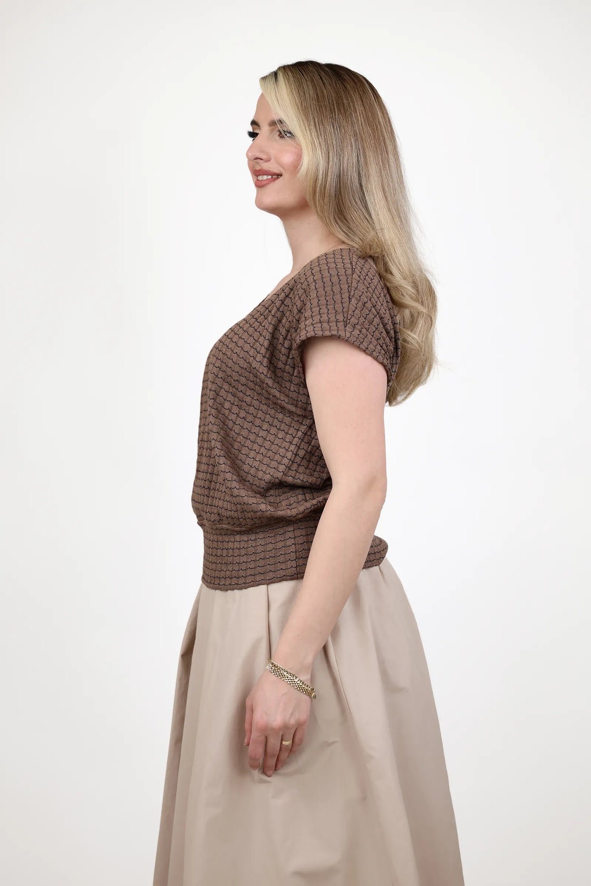 Maice grid knit