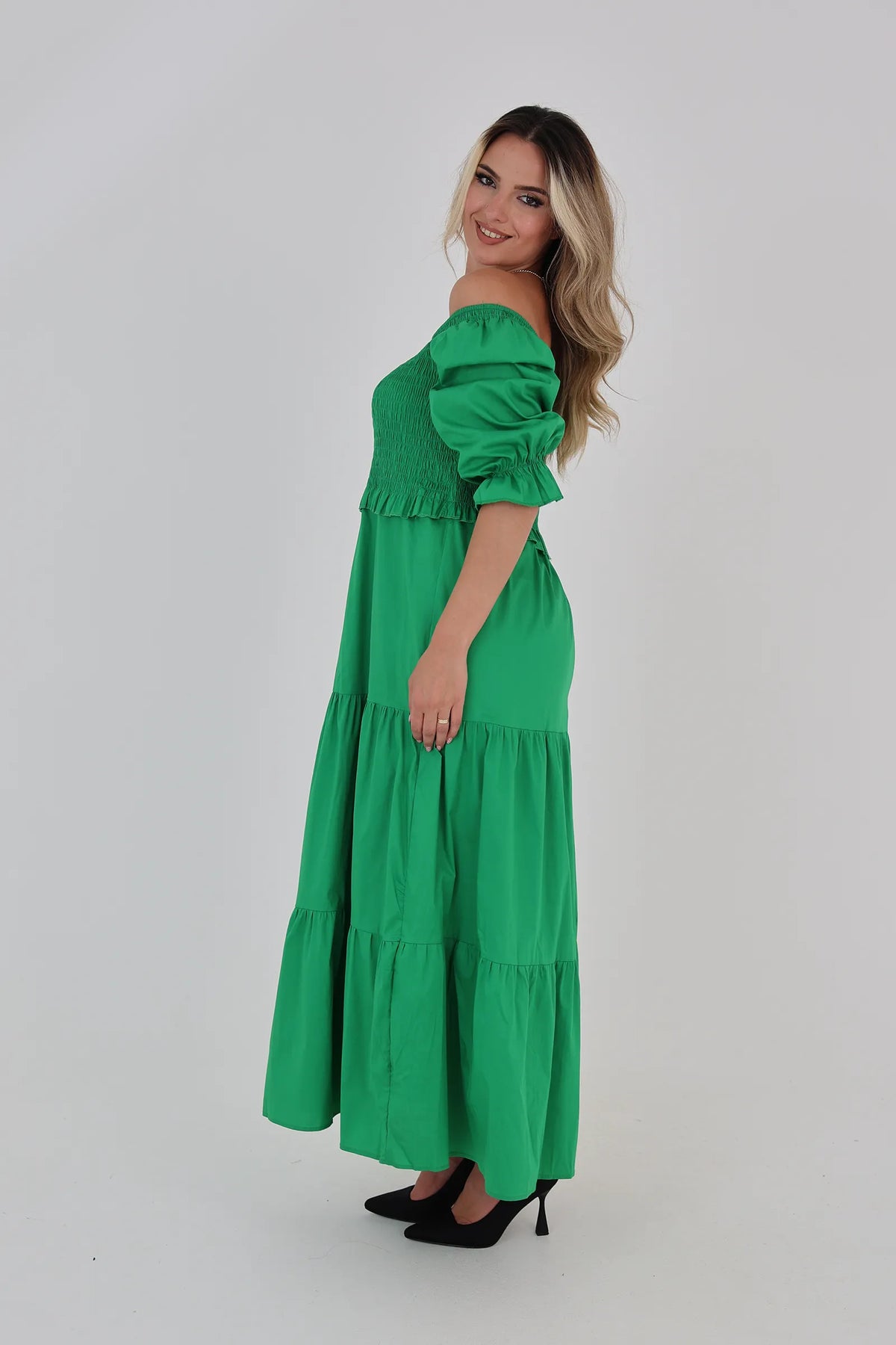 Fustan boho green