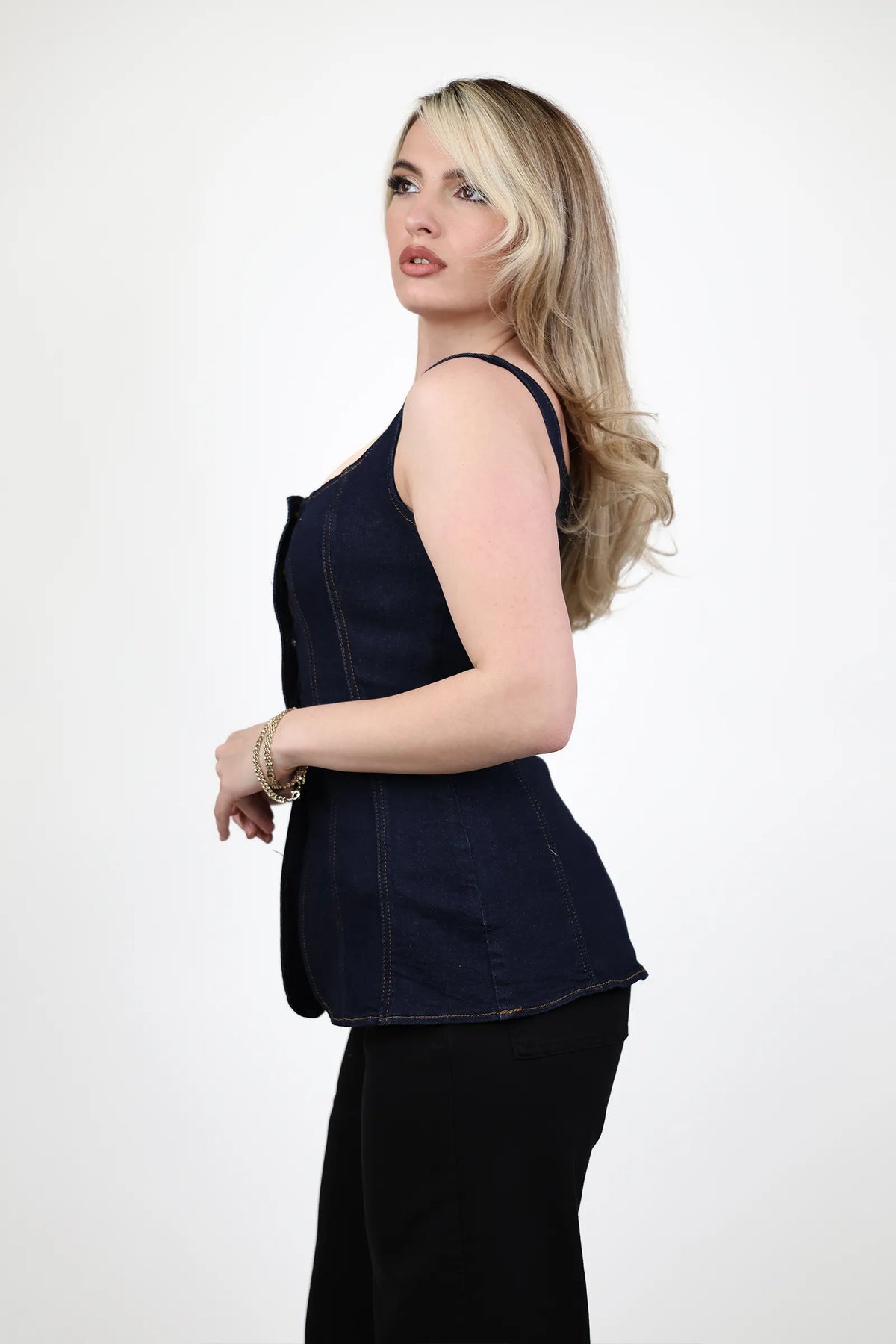 Jelek denim corset
