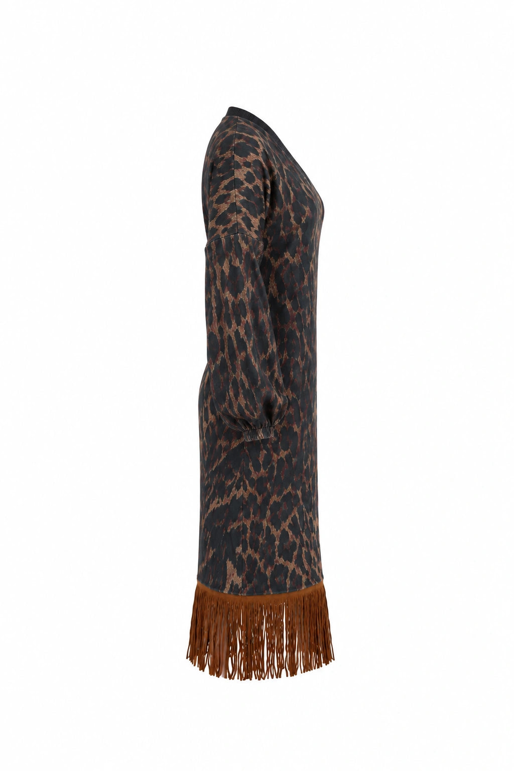 Fustan leopard print midi