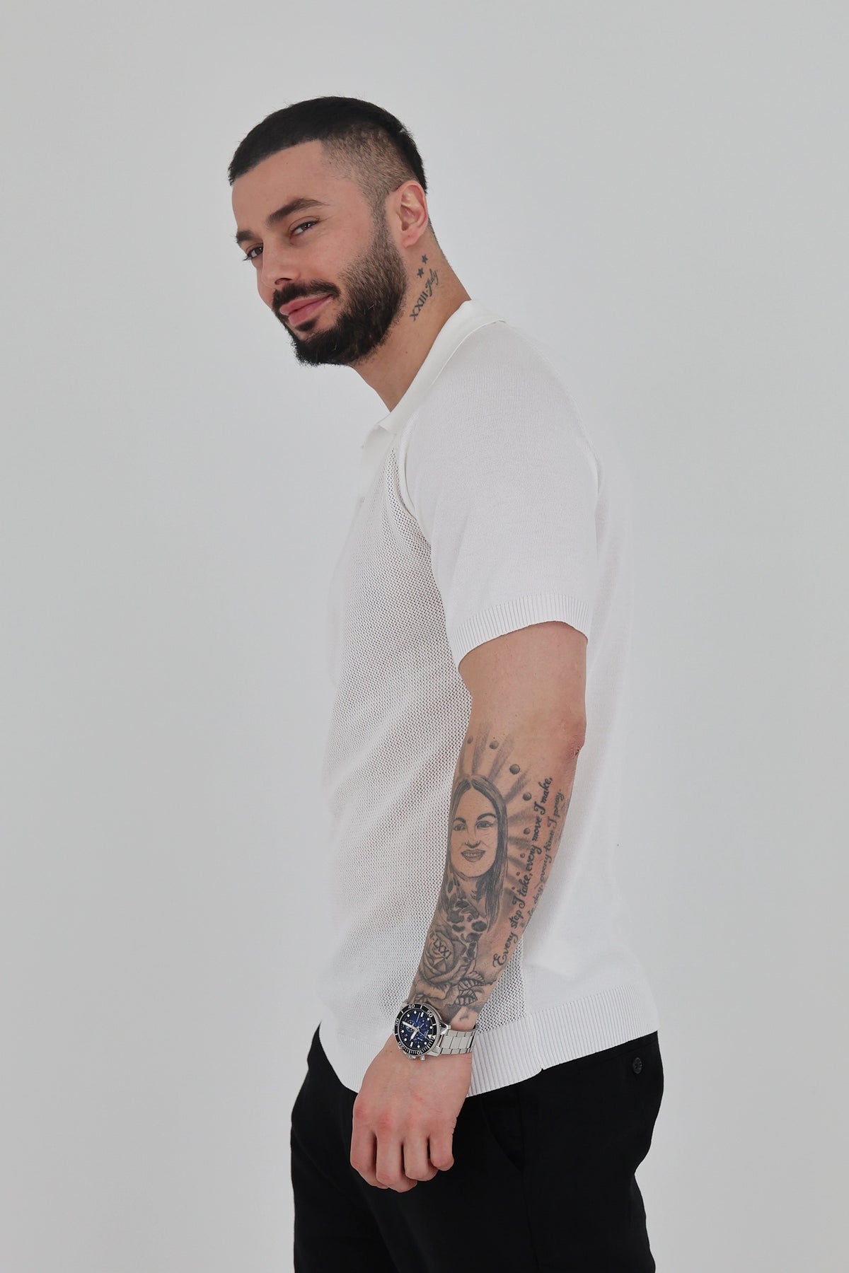 Maice open collar