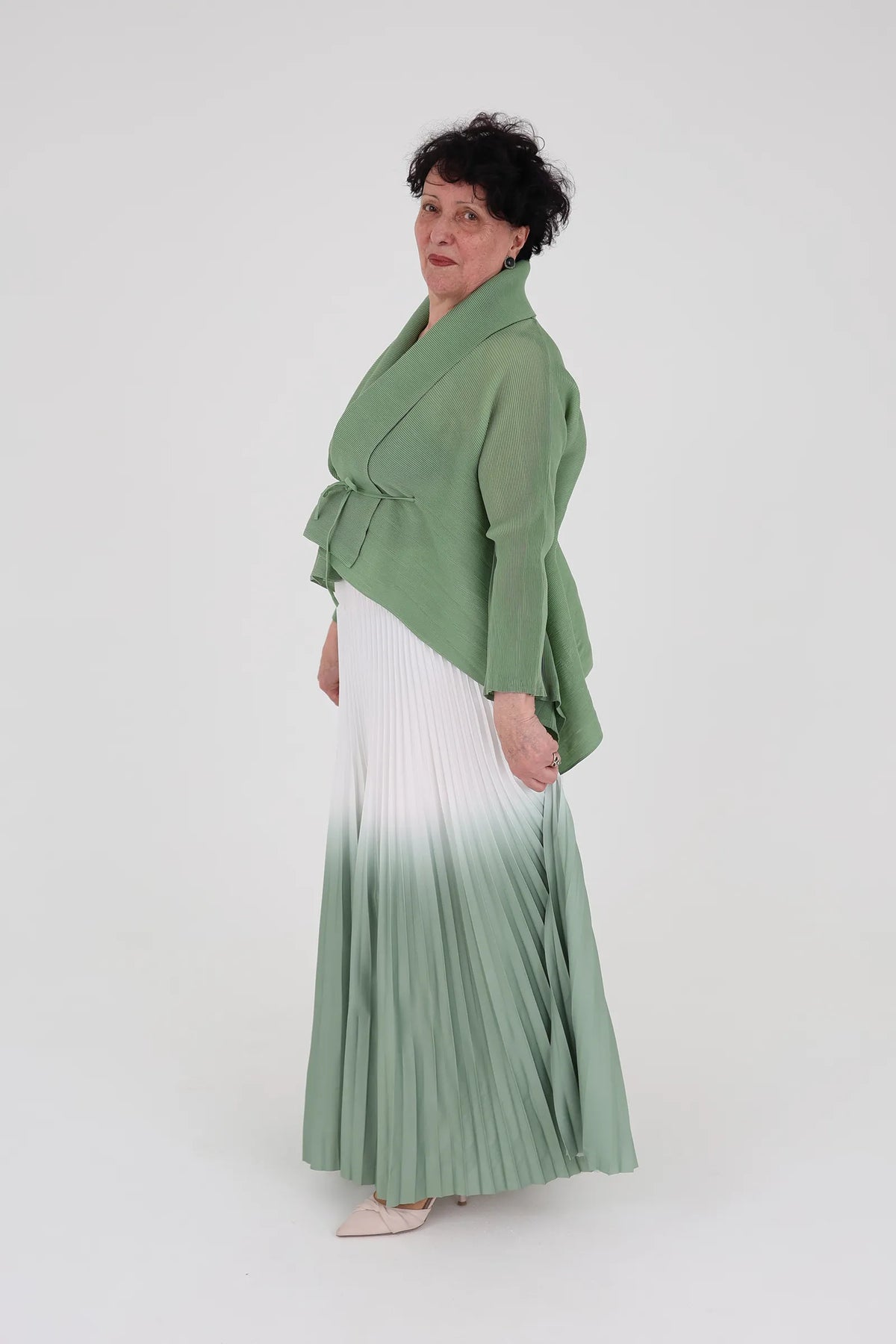 Set pleated skirt & top
