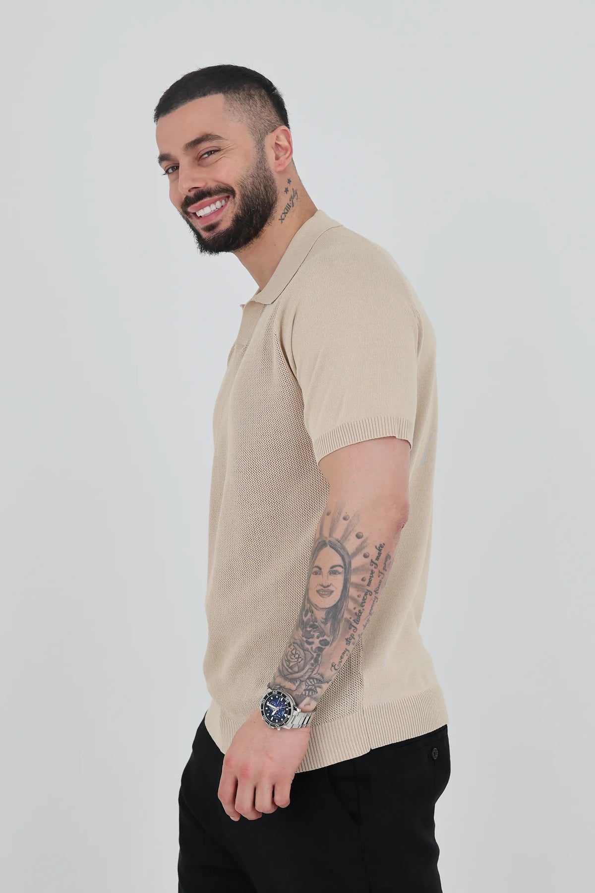 Maice open collar