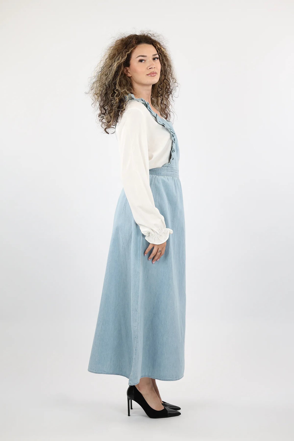 Fustan maxi jeans