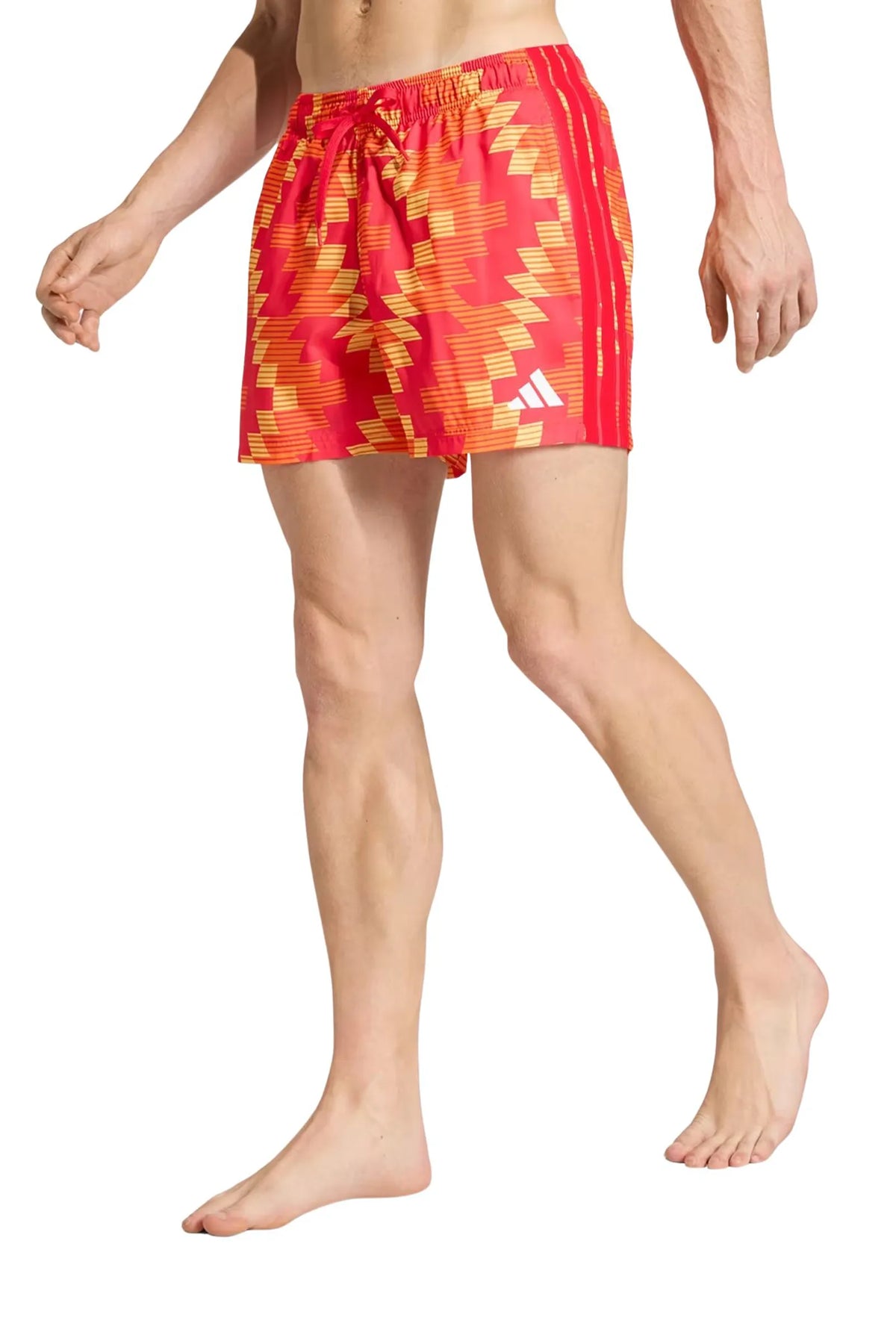 Shorce adidas soccer-inspired graphic swim JY9164.