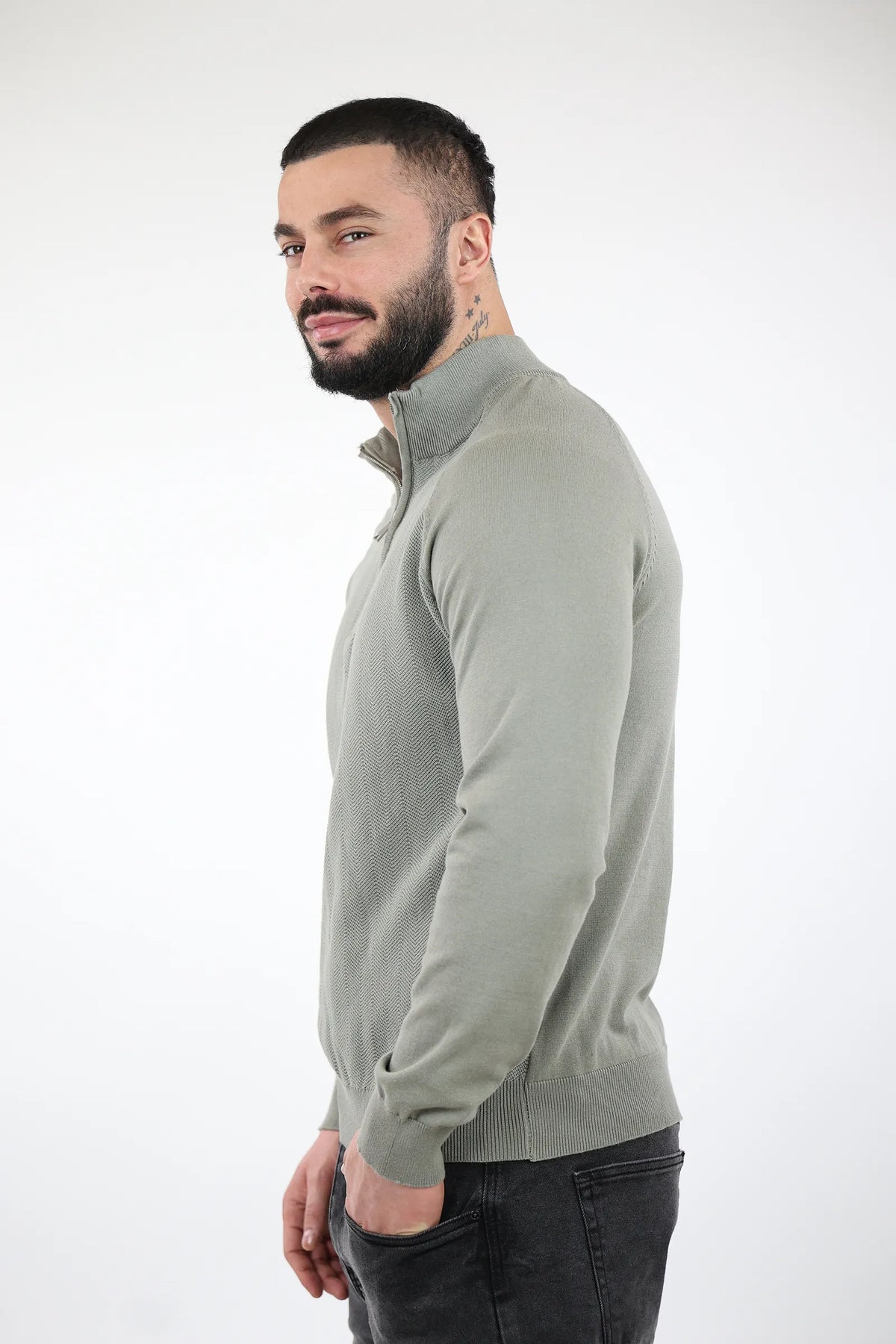 Xhemper zip top knit